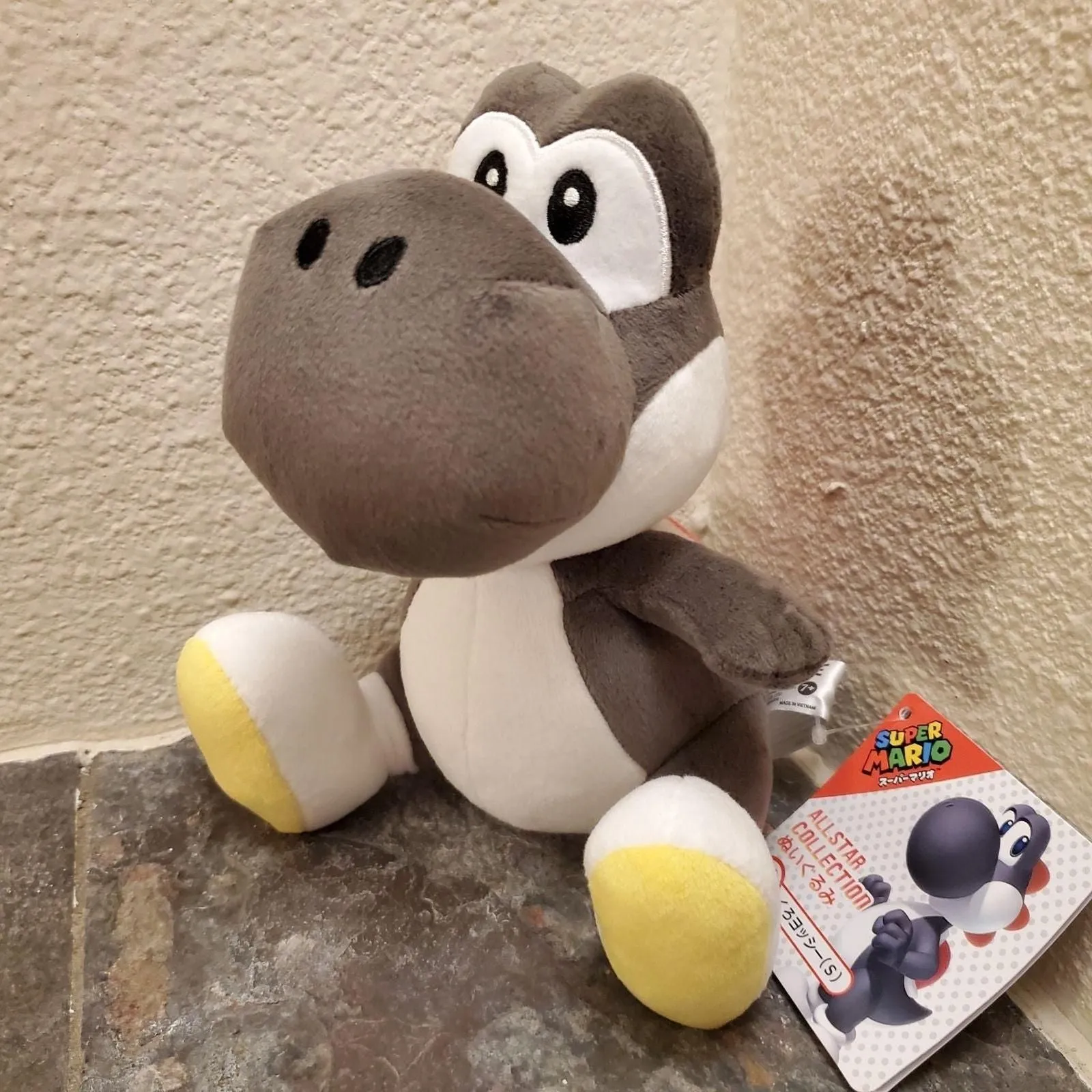 Plush Yoshi Black 8 inch NEW Super Mario Nintendo Whatnot Buy Sell Go Live