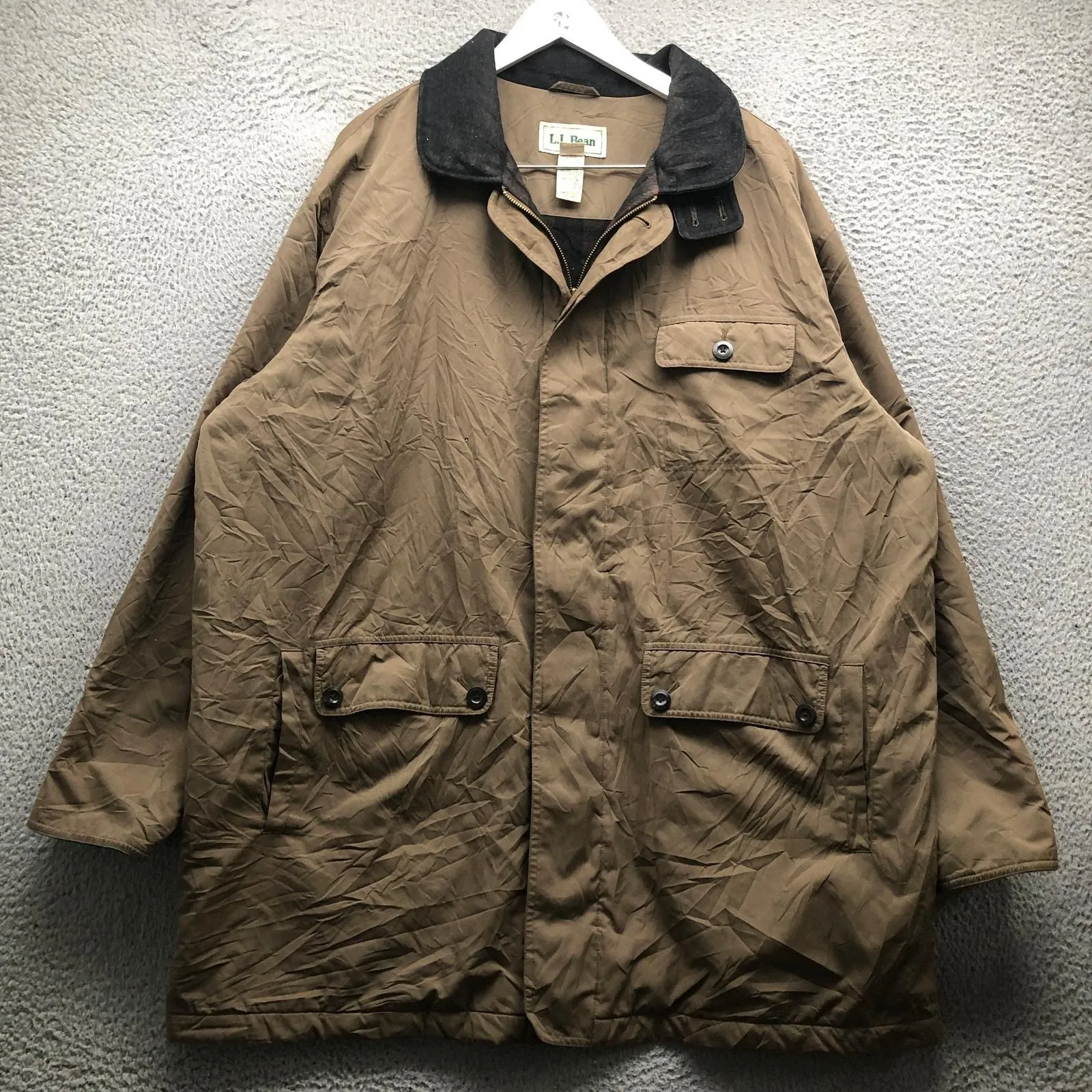 Vintage LL Bean online flannel lined chore coat