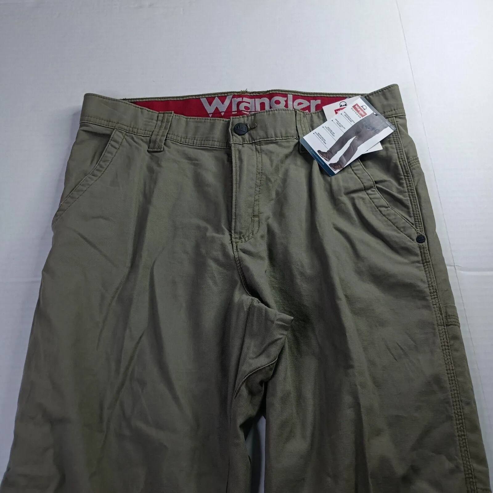 Wrangler Outdoor Frontier Utility Pants Men's 33x30 Green