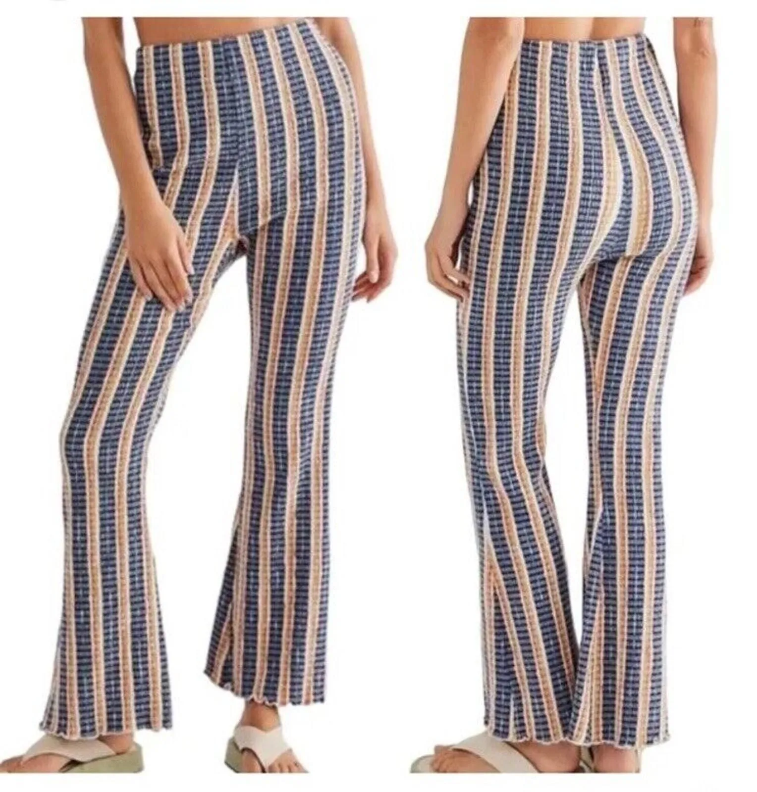 Free People Movement Slouchy Harem Pants XS Linen Ribbed