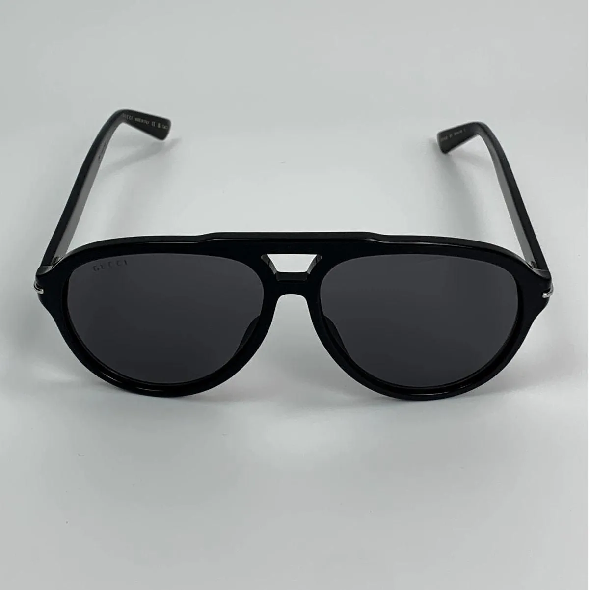 小物 Archive GUCCI sunglasses black Gucci Black Square Frame / Gray Lens Sunglasses - 13Z3VA