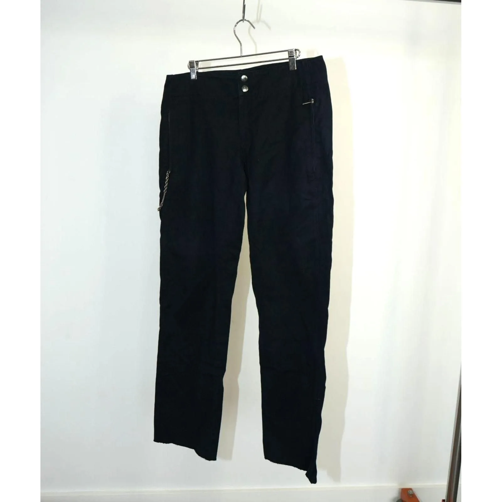 BK #282. Dirk Bikkembergs Straight Leg Pants with Side Chain