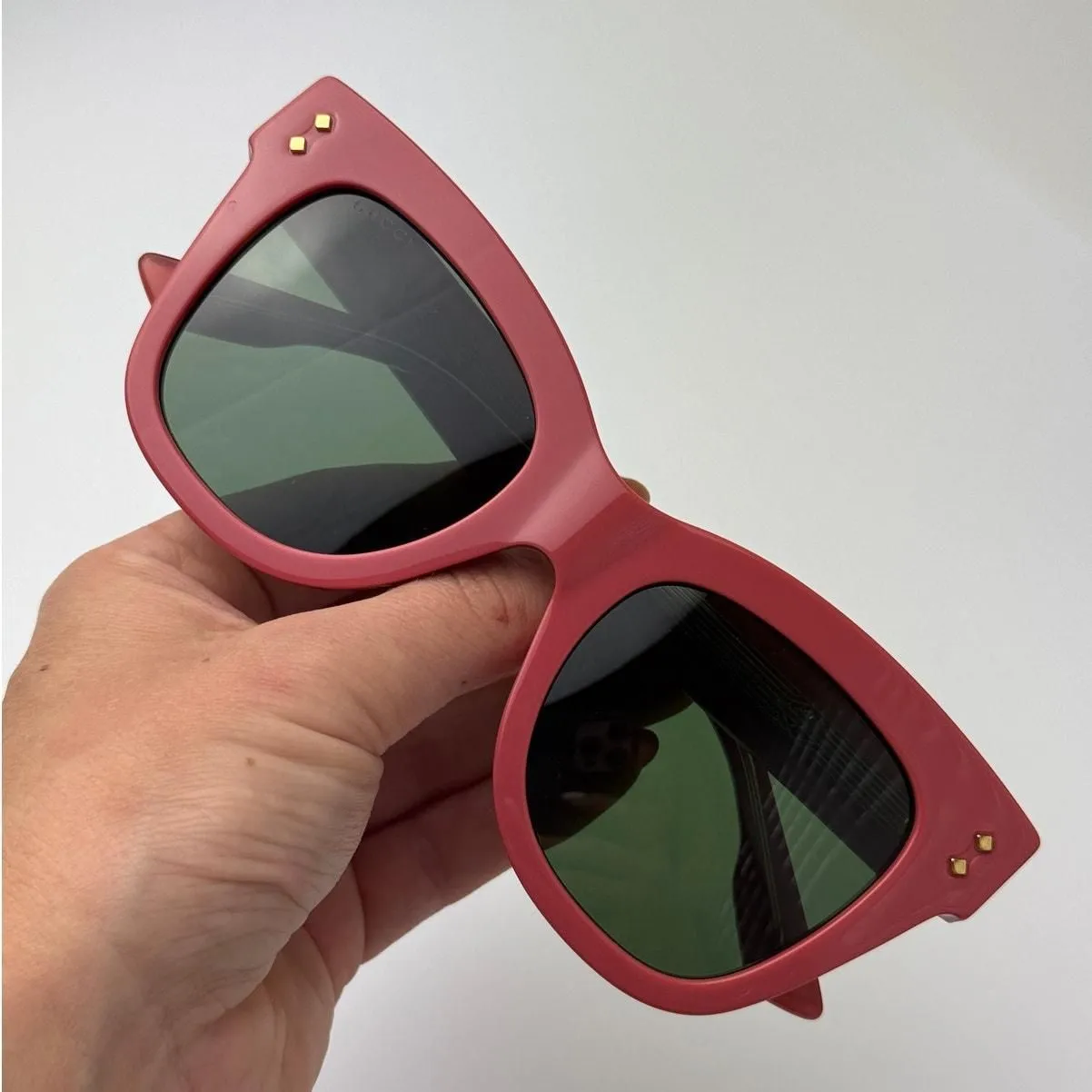 New Gucci Sunglasses GG1082S 004 Pink Green Women · Whatnot