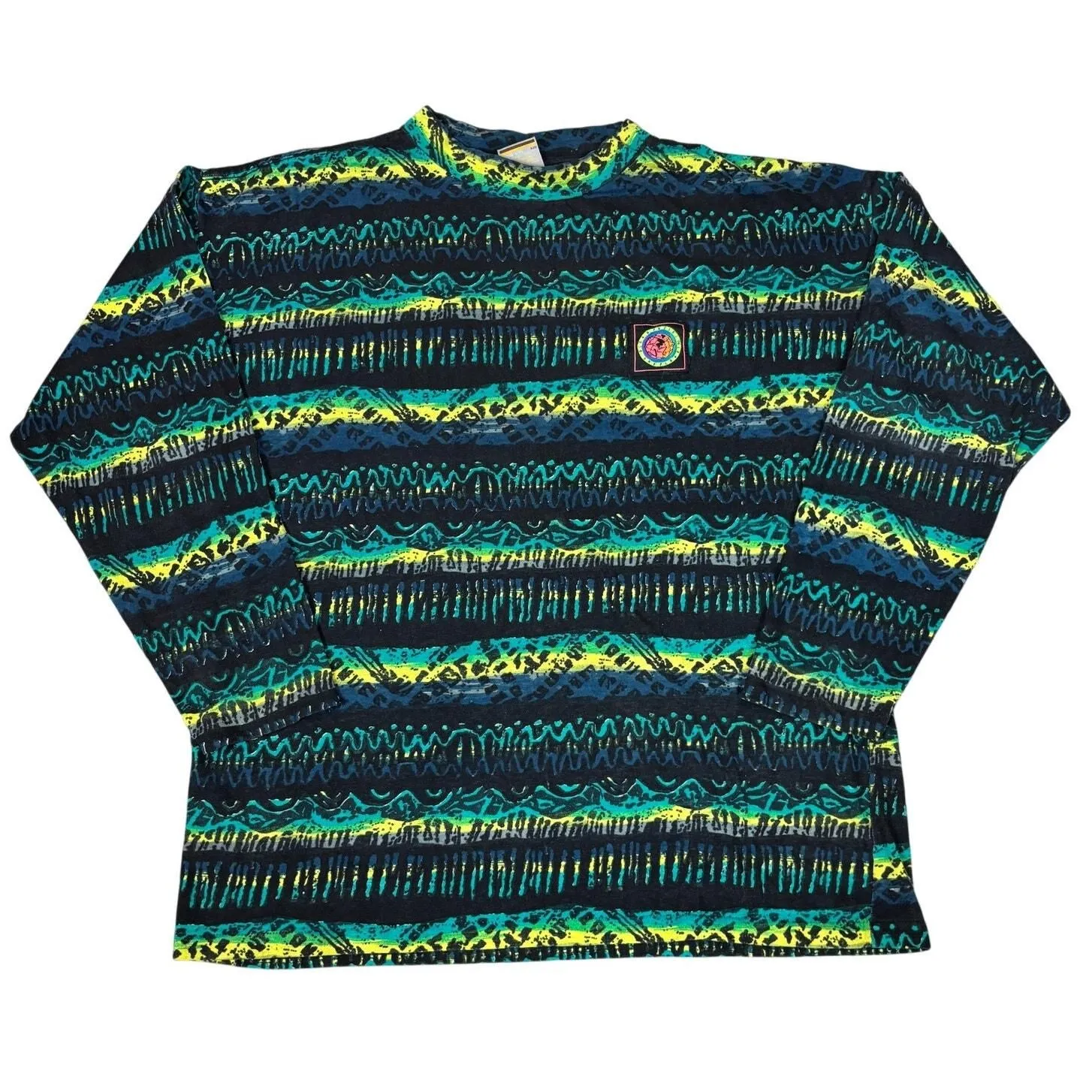 Rare Vintage 90s Ocean Pacific OP AOP Shirt Long Sleeve Men's