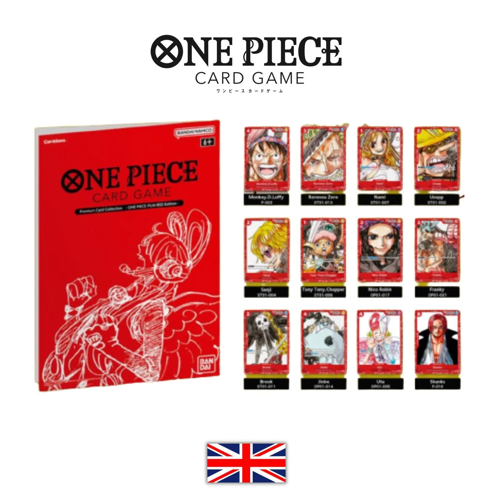 One Piece Booster Box One Piece Film Red Card Collection Binder