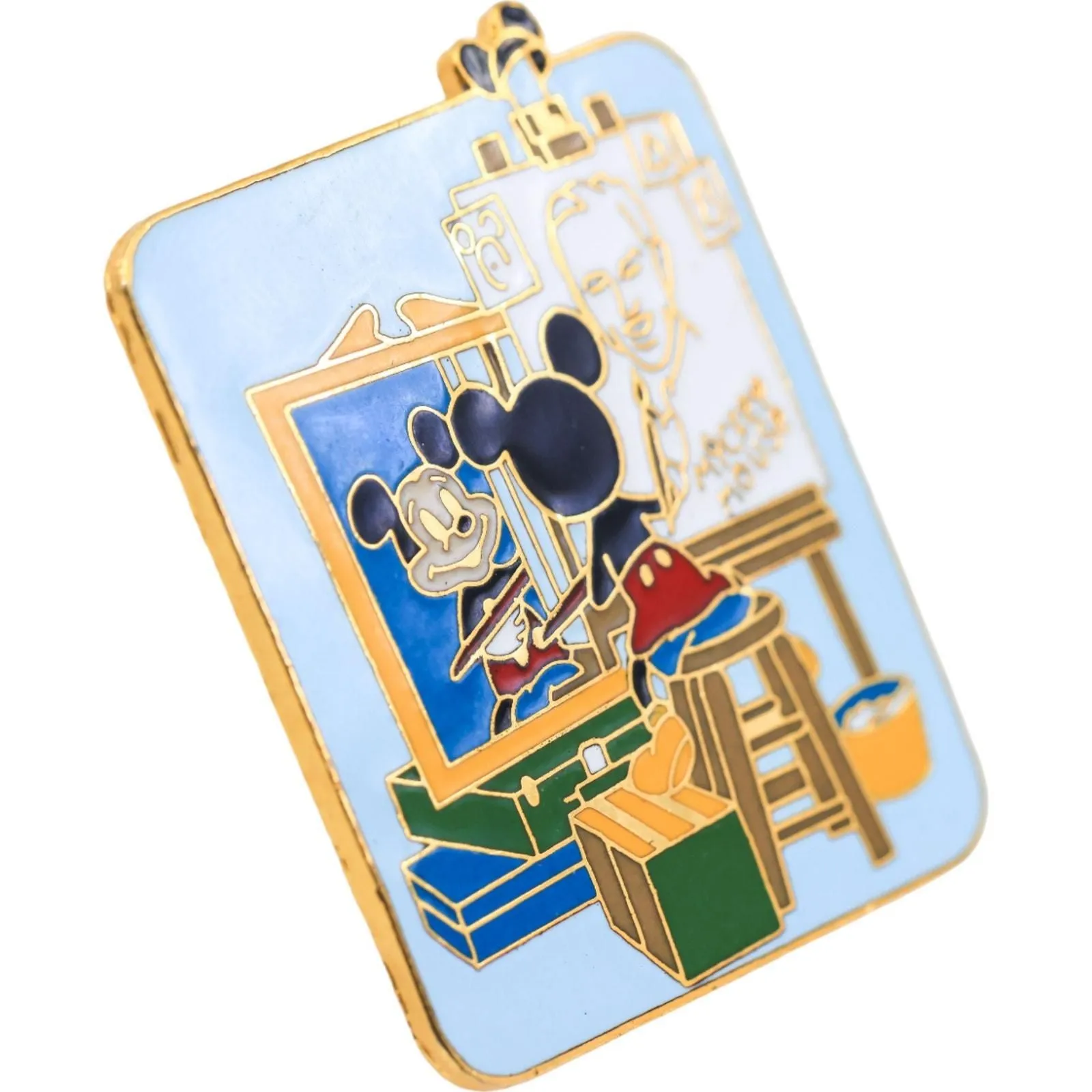 Disney Mickey Mouse Norman Rockwell Mickey Self Portrait Pin 2001