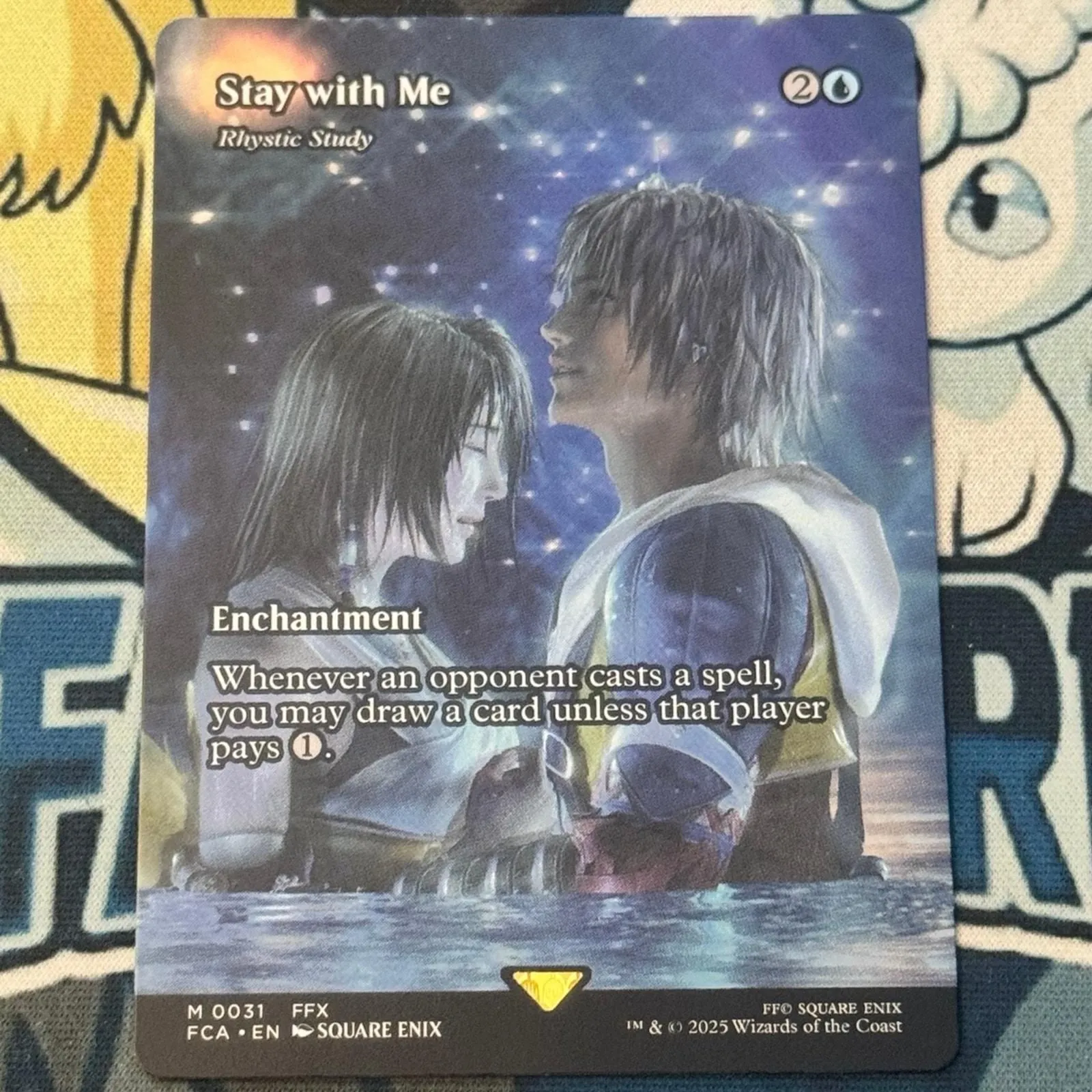 Stay With Me (Rhystic Study) Showcase MTG Final Fantasy FFX