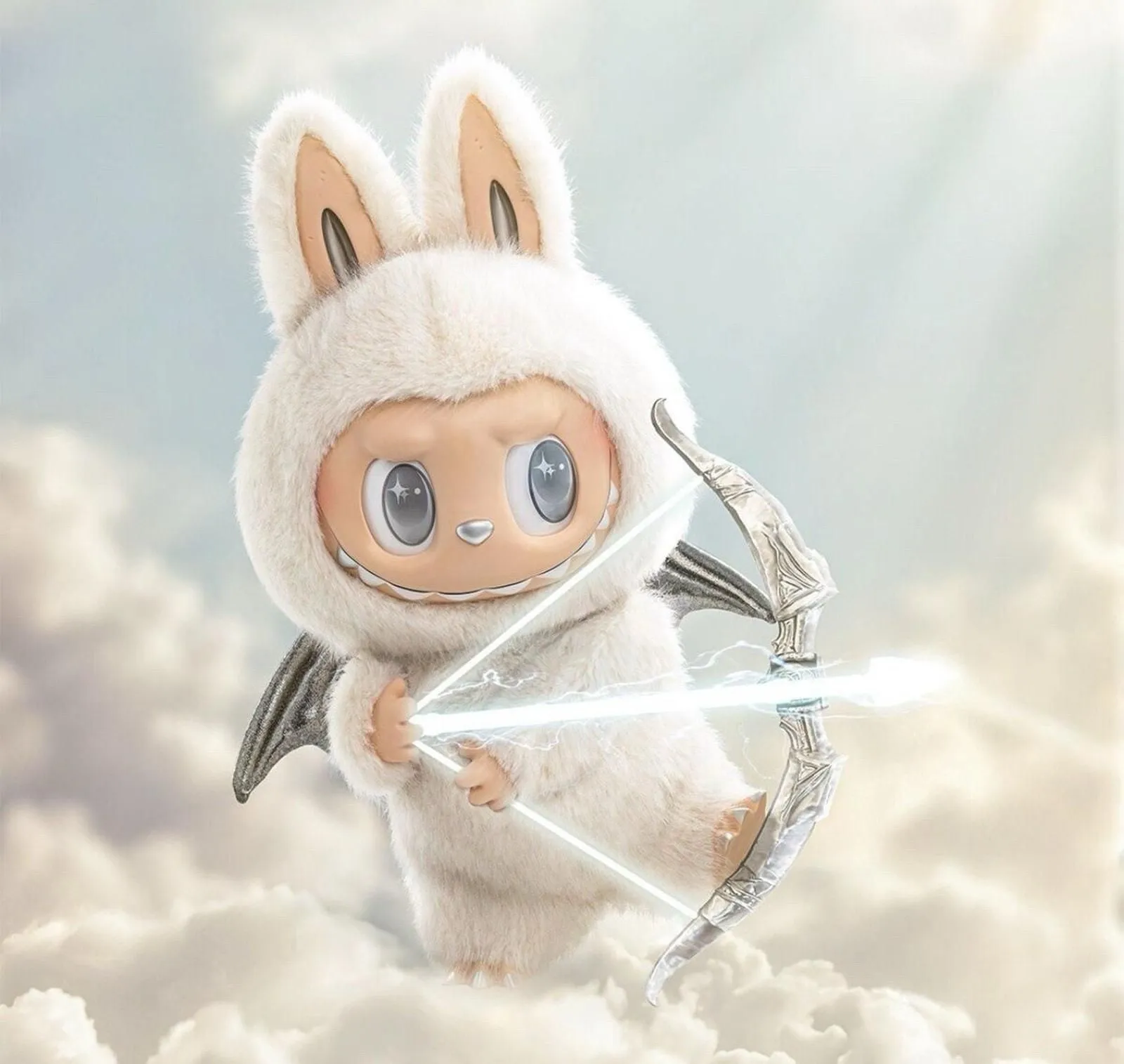 Pop Mart The Monsters Labubu Zimomo Angel in Clouds Figure