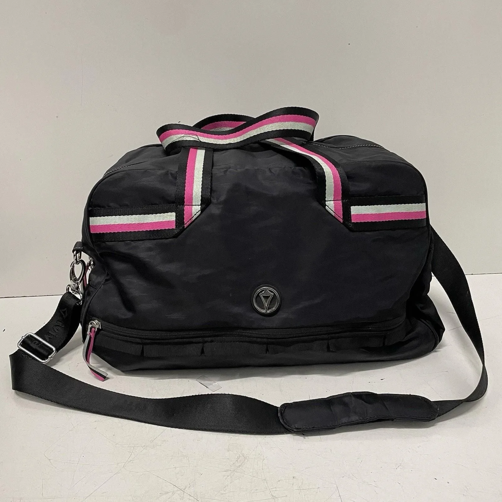 Lululemon Ivivva Got Game Duffle Bag Black Nylon Medium Gym