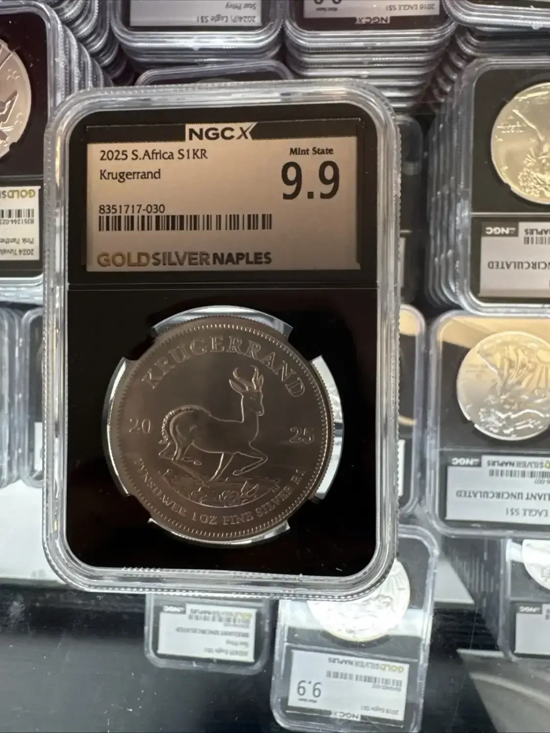 2022 999 SILVER South Africa Krugerand -First Day Of Issue- MS70