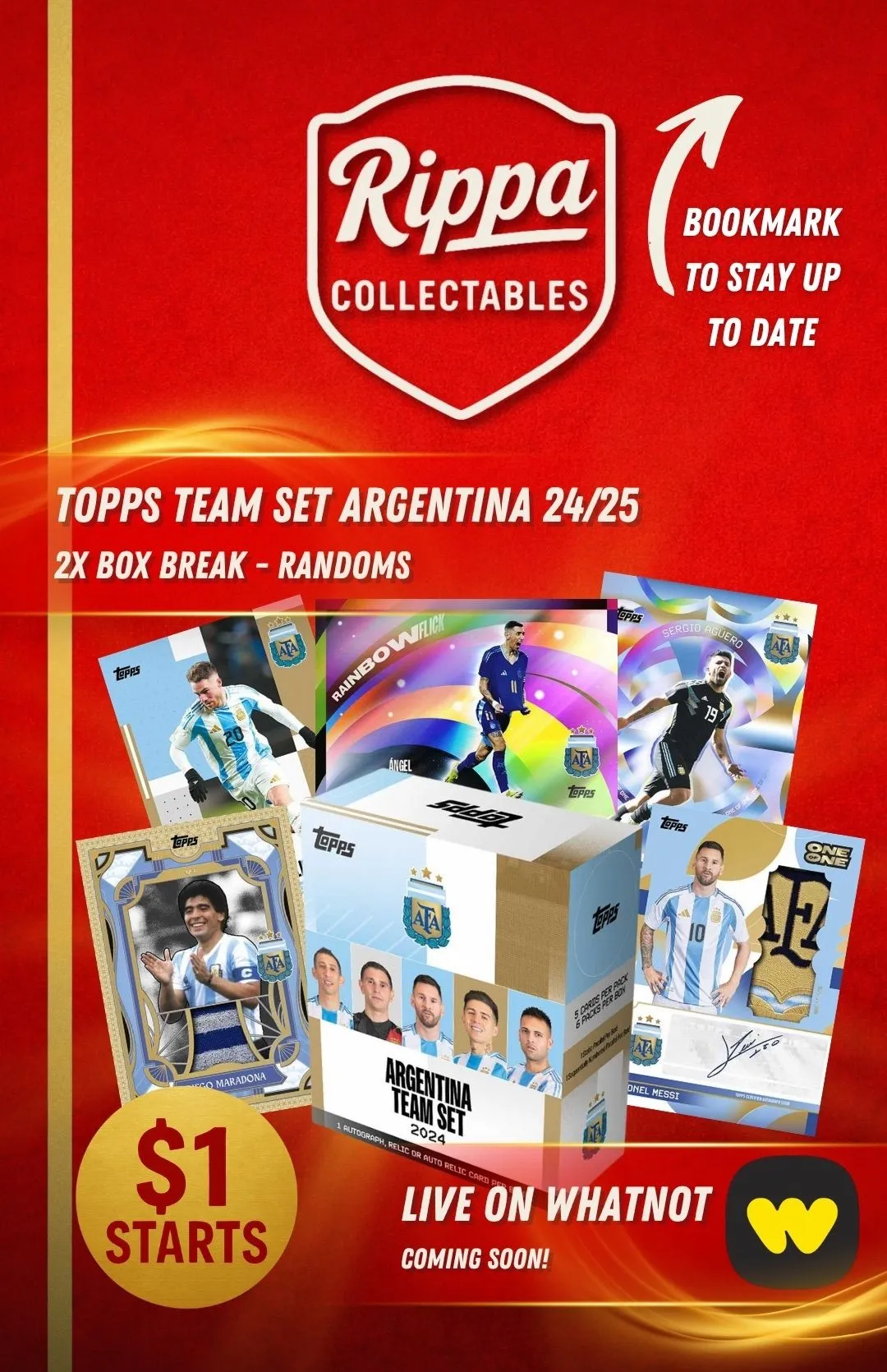 🇦🇺 Topps Team Set Argentina 24/25