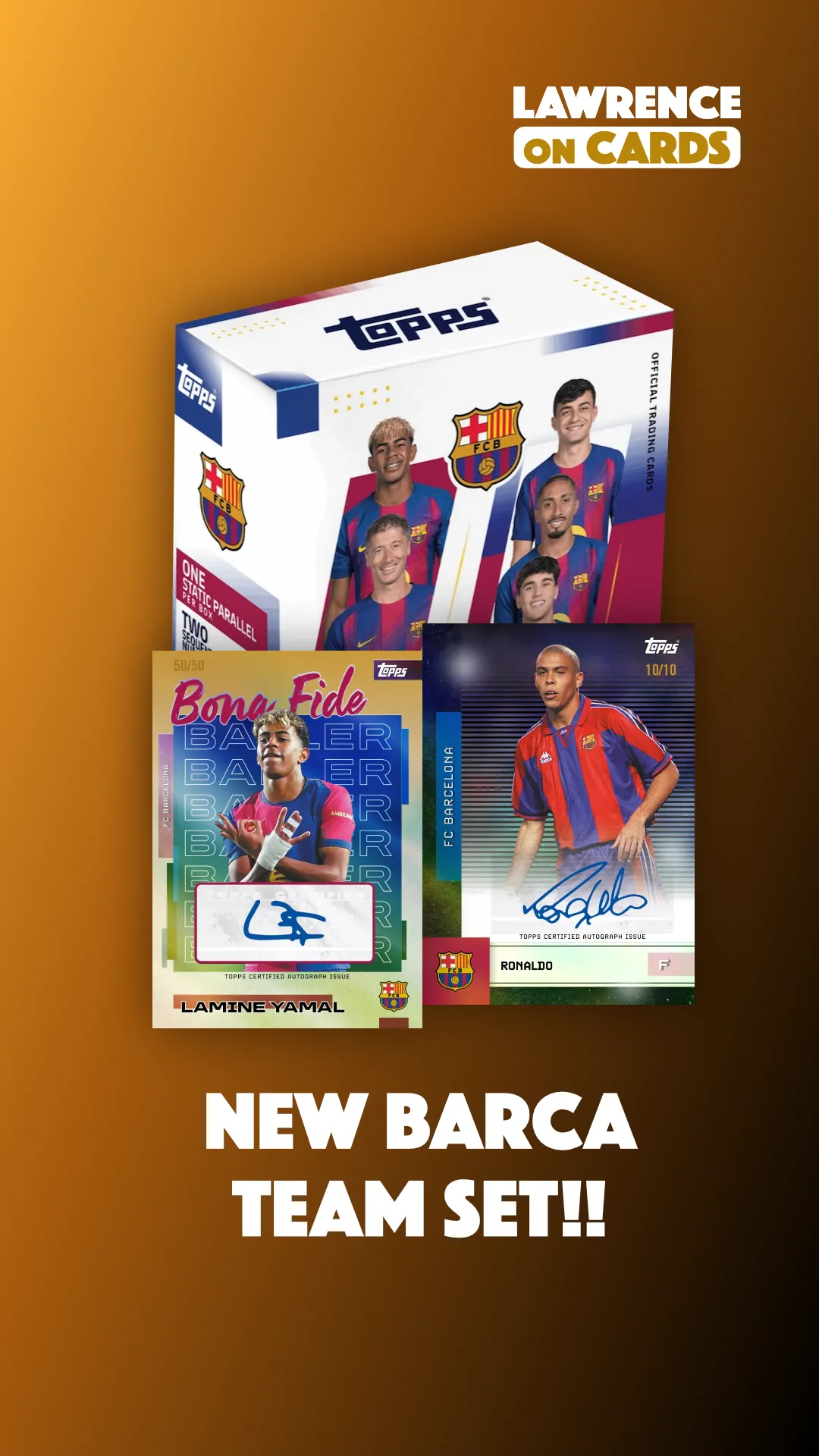 Barcelona Team Set! 🔥 ONLY 25 SPOTS! 🔥 Messi + Yamal AUTOS!