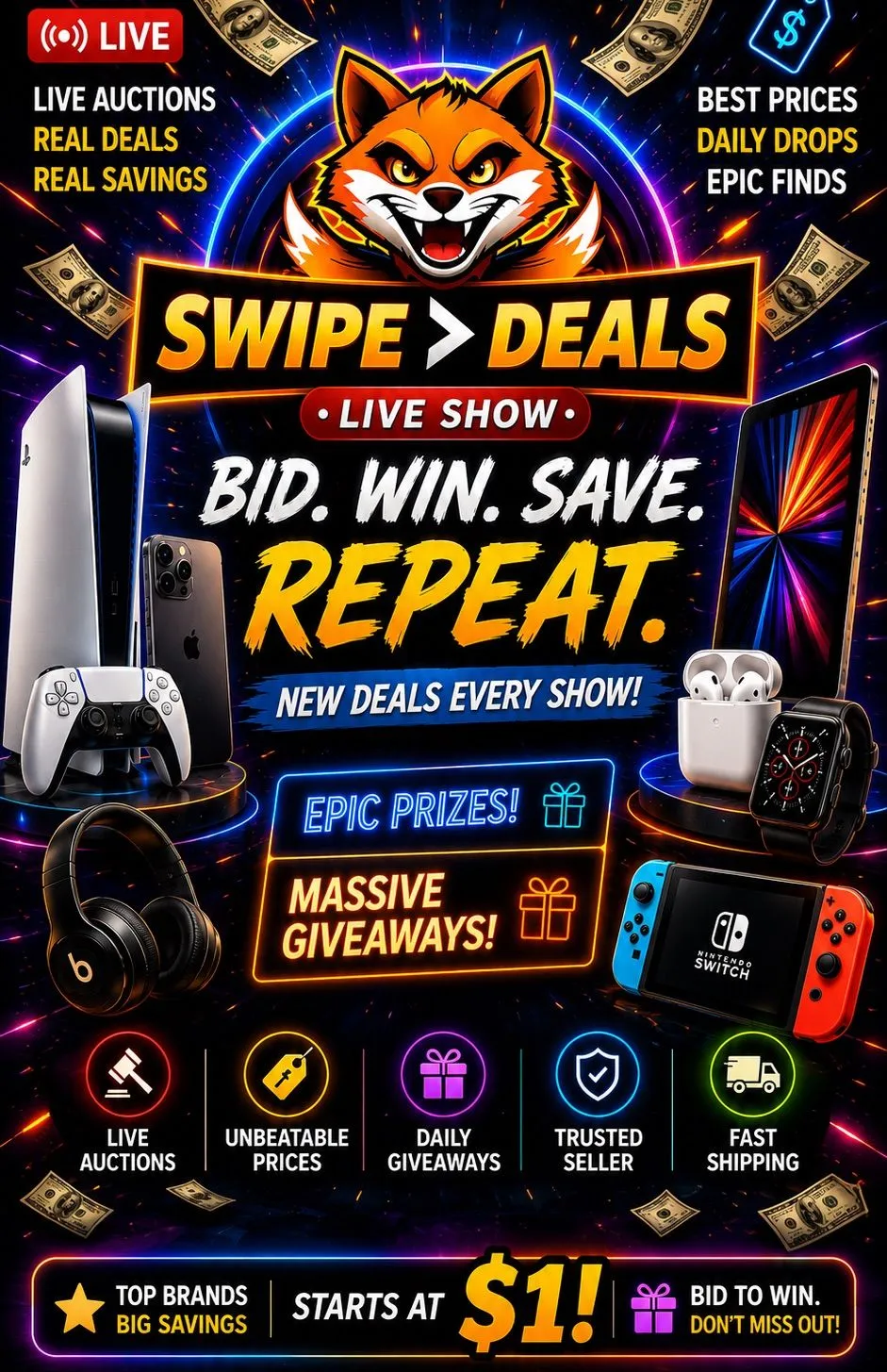 Thumbnail for live show