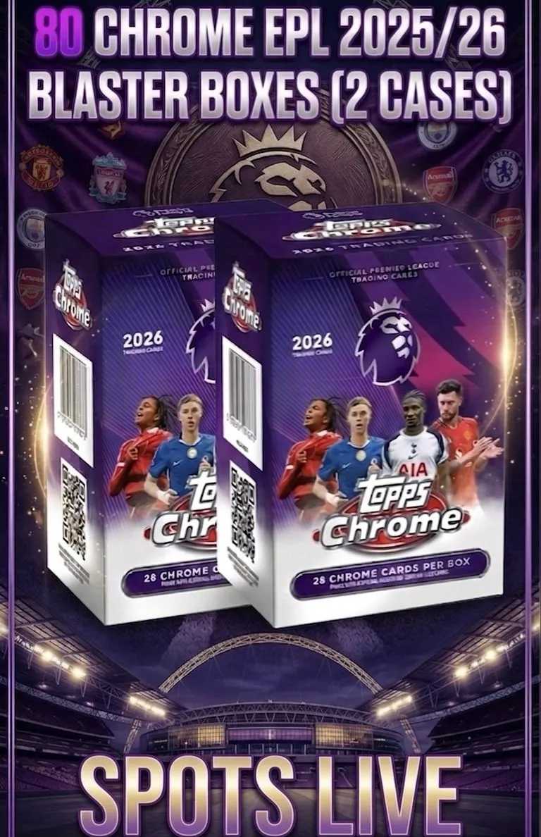 🇺🇸 !SPOTS LIVE!🎉2 CASER (80 BOXES) EPL Chrome Blaster Boxes🎉