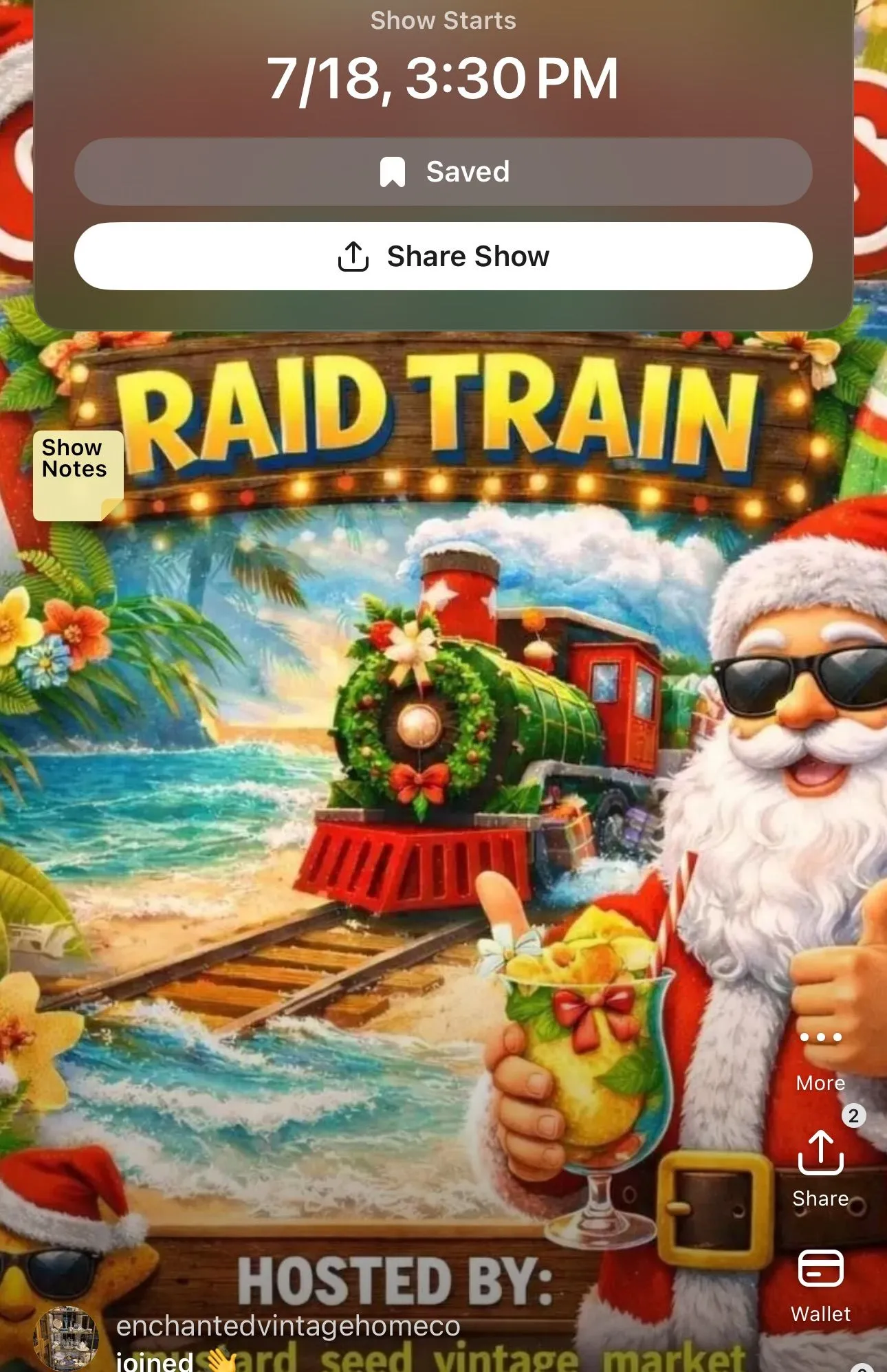 Thumbnail for live show