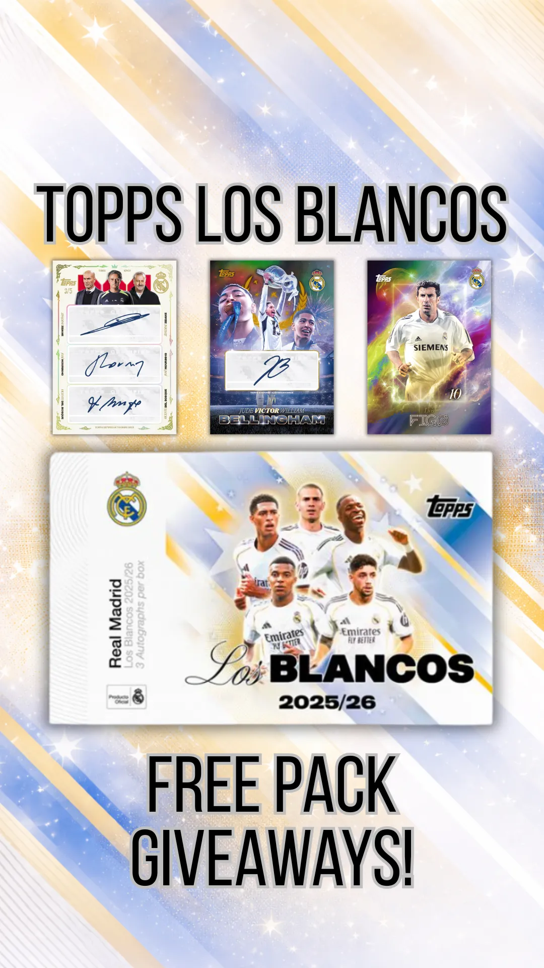 FREE PACKS! Topps Los Blancos! Real Madrid 3x Autos!