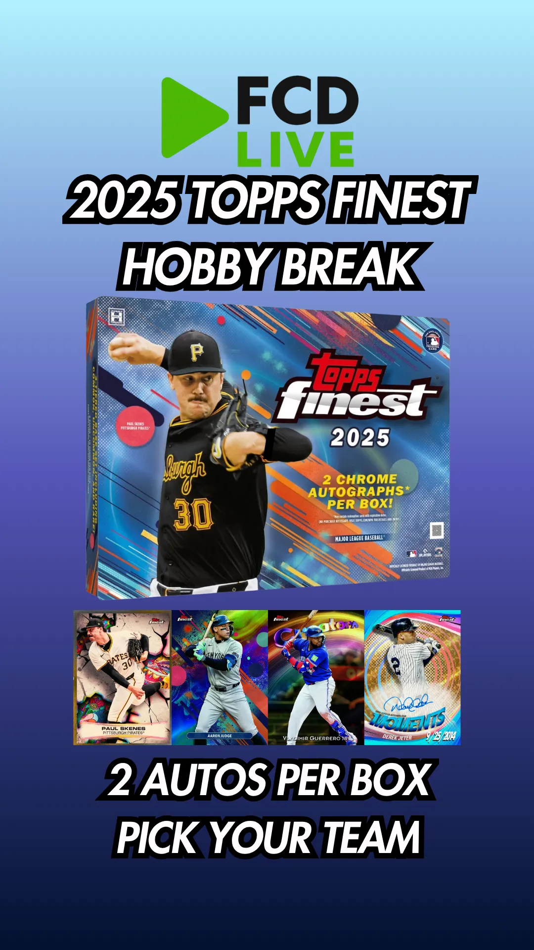 🇬🇧 ⚾2025 TOPPS FINEST HOBBY BREAK