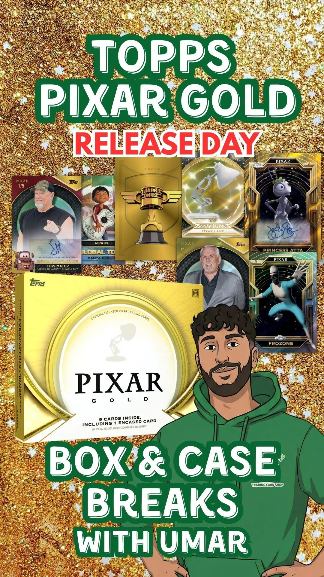 RELEASE DAY - PIXAR GOLD - CASE & BOX BREAKS WITH UMAR