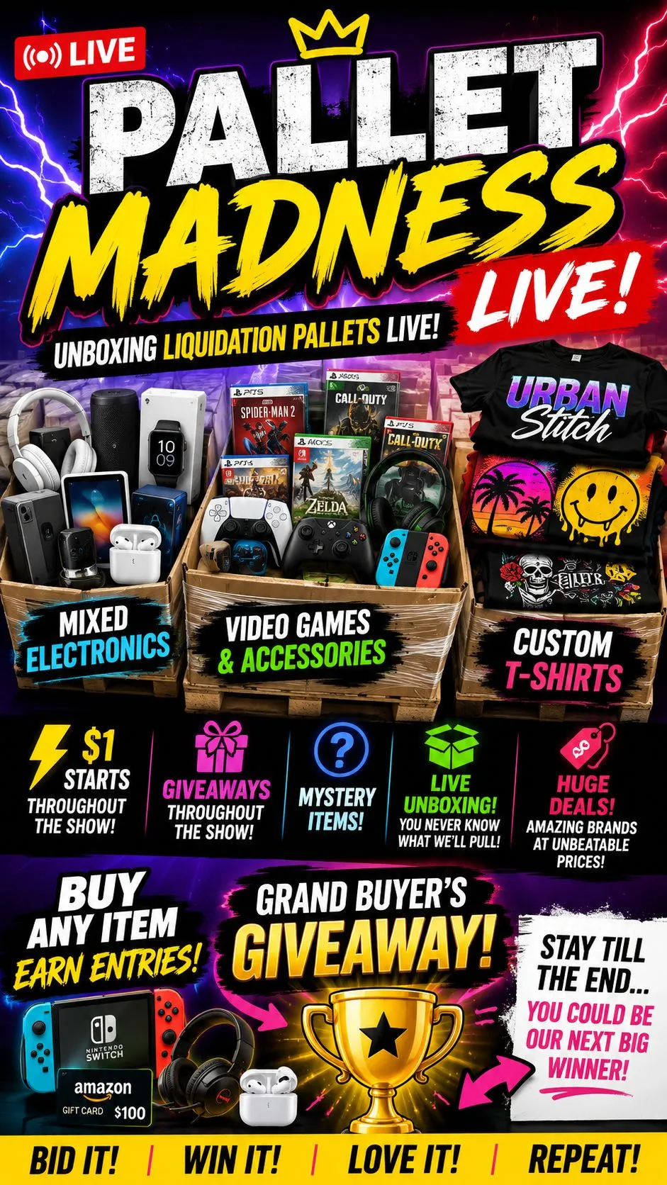 Thumbnail for live show