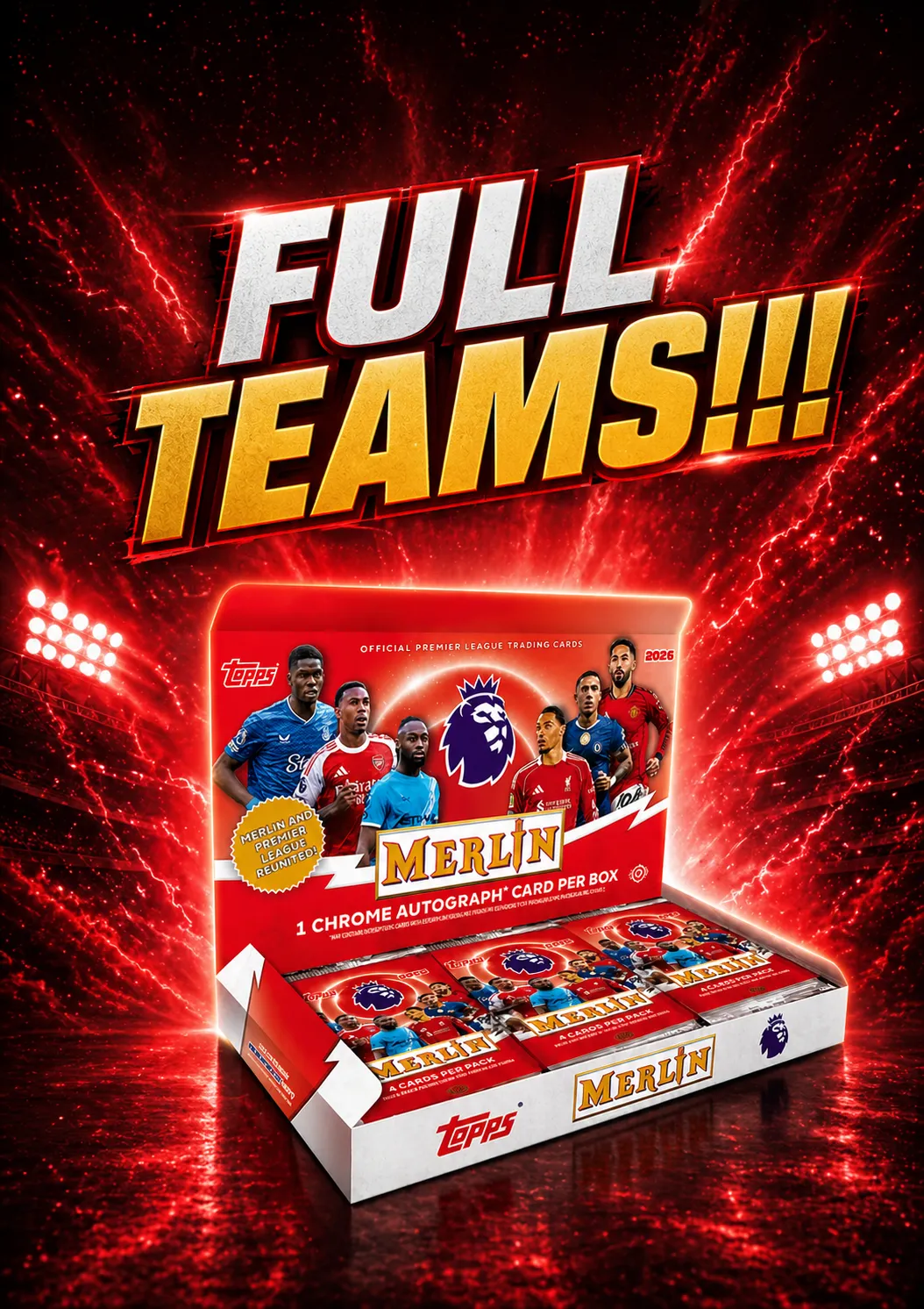 BRAND NEW MERLIN PREMIER LEAGUE!!! FULL TEAMS!!!
