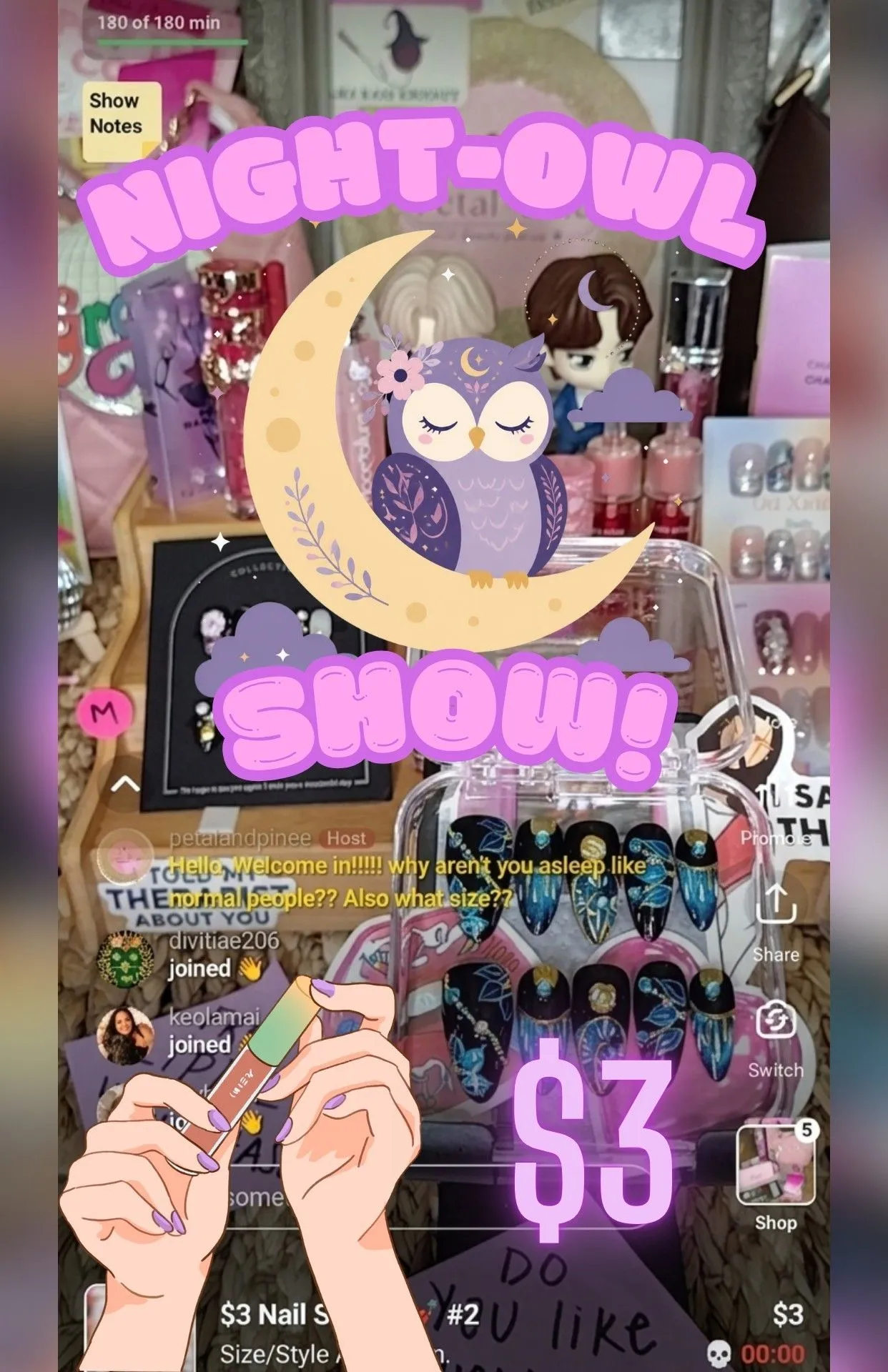 Thumbnail for live show