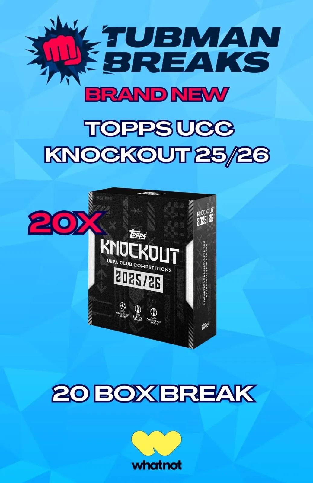 TOPPS UCC KNOCKOUT 25/26 20 BOX BREAK