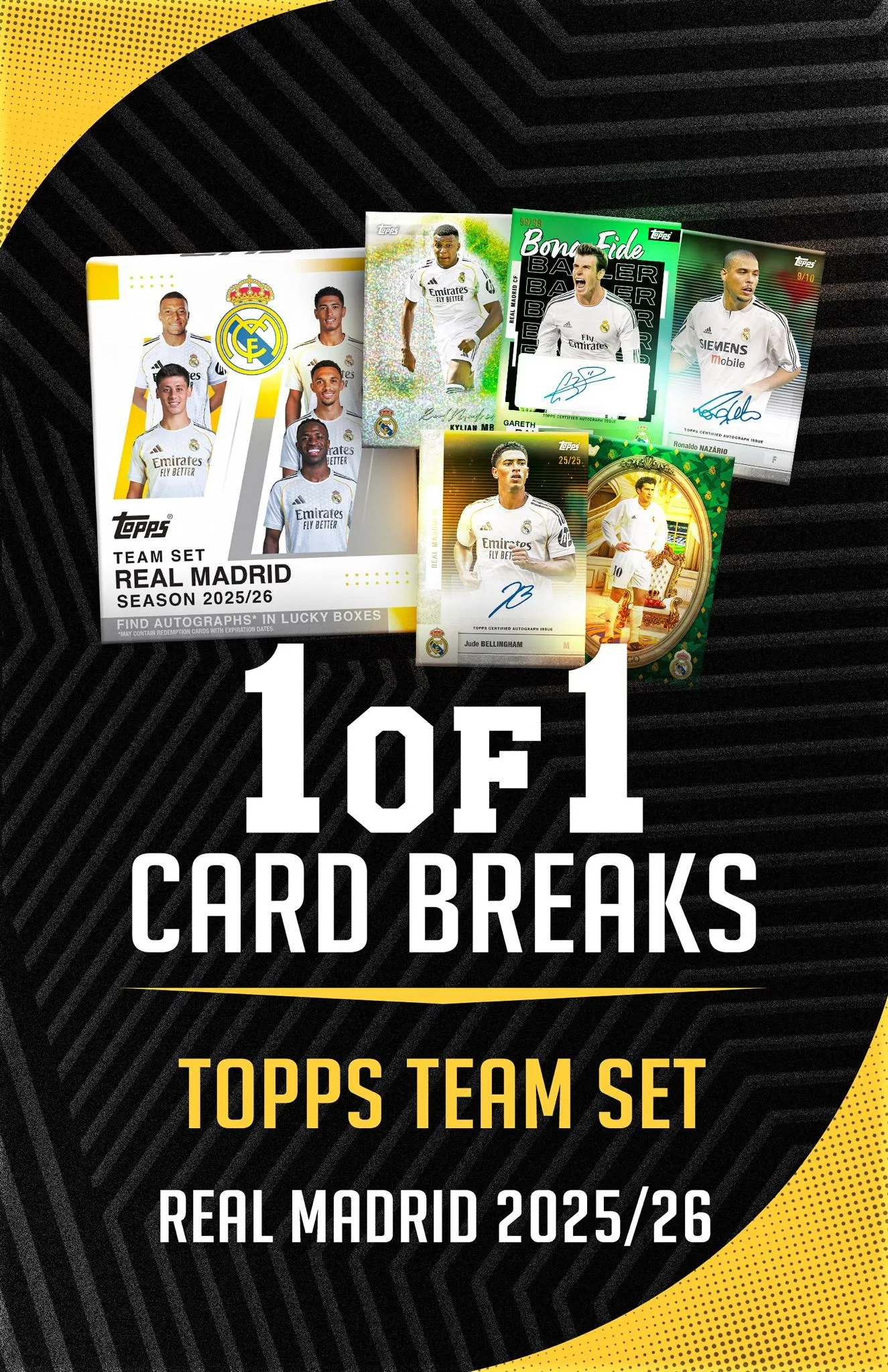 Topps Real Madrid Team Sets with Daz