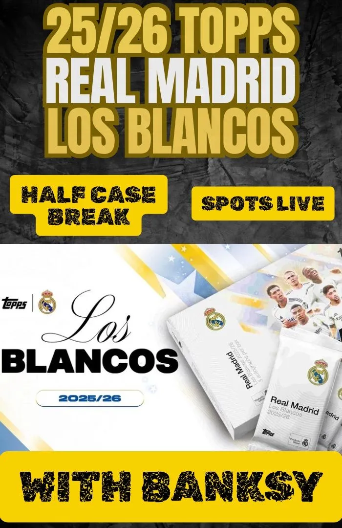 6 BOX HALF CASE BREAK! 25/26 TOPPS REAL MADRID LOS BLANCOS