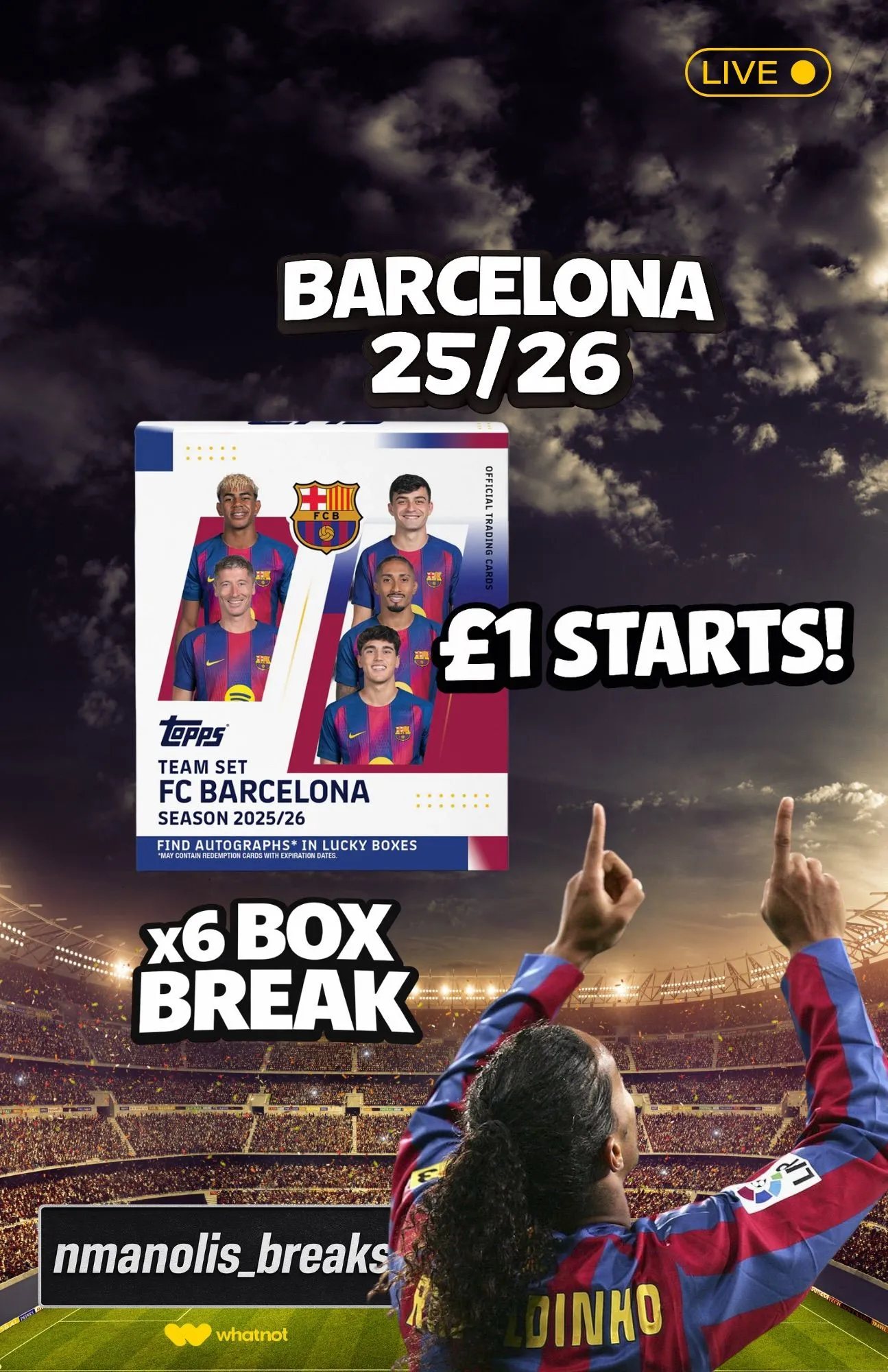£1 STARTS‼️BARCELONA 25/26🔥