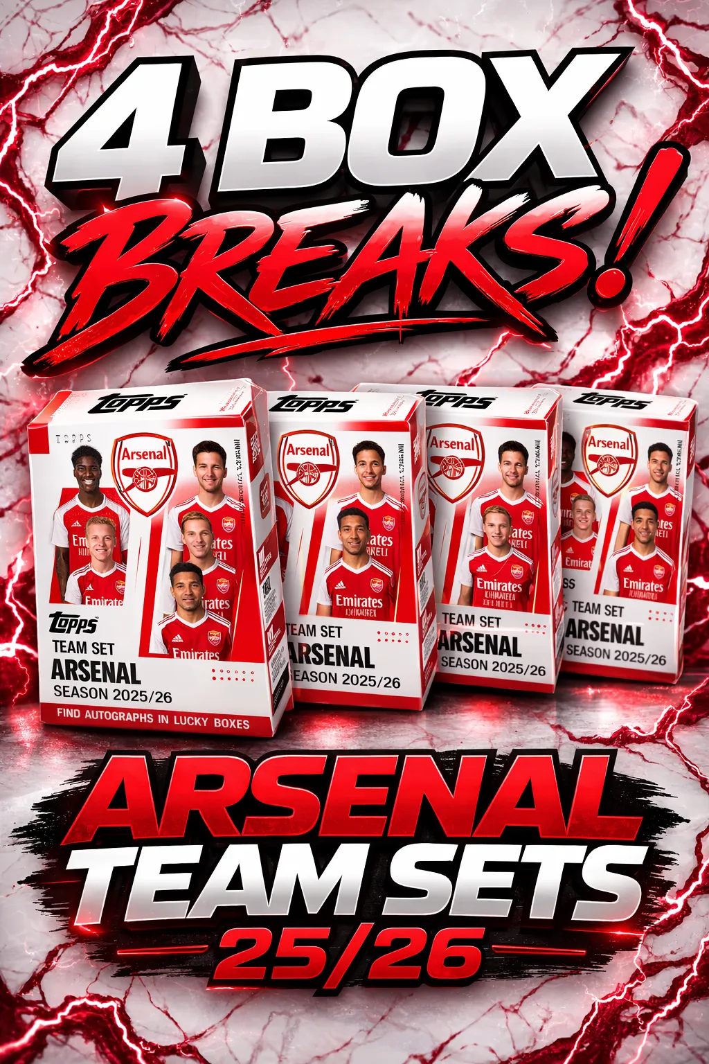 Quadruple Box Breaks Arsenal Team Set 2025/26
