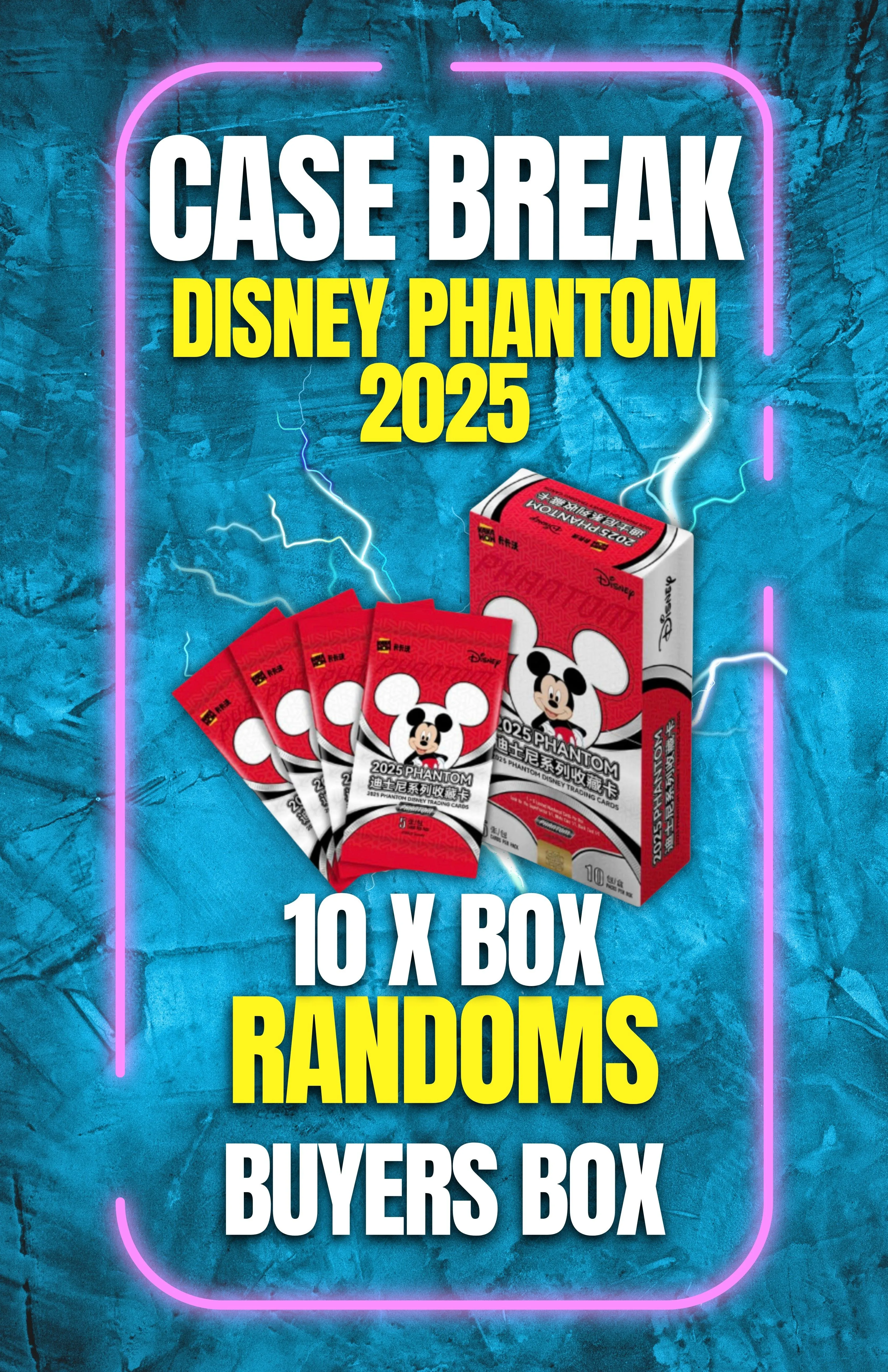 DISNEY PHANTOM CASE BREAK RANDOMS (10 BOX)