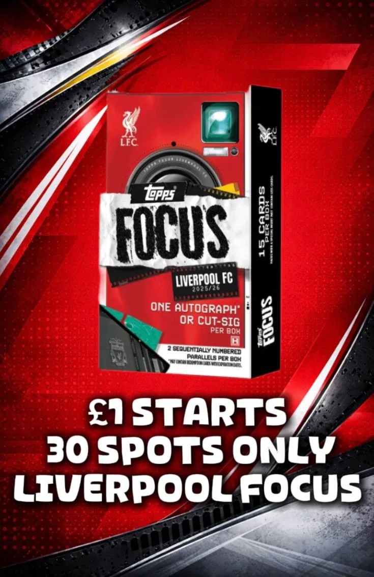 £1 STARTS 30 SPOTS LIVERPOOL FOCUS!