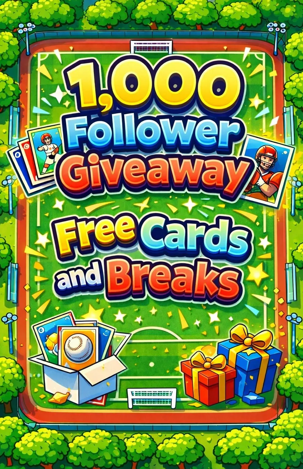 1,000 FOLLOWER GIVEAWAY STREAM | FREE BREAKS AND CARDS