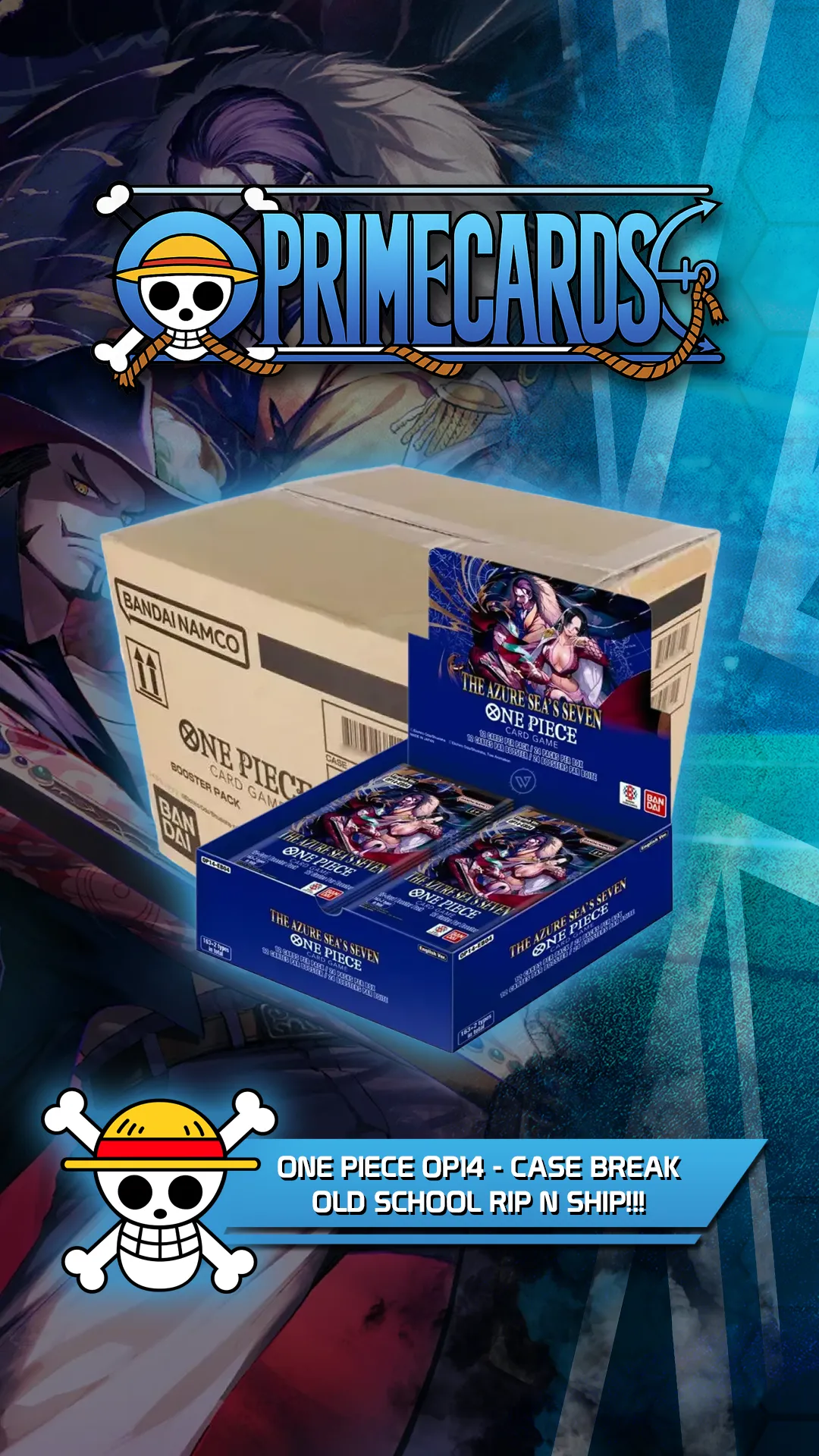 PRE-BUY NOW🏴‍☠️ONE PIECE OP14 CASE BREAK - RIP N SHIP☠️(NICK)