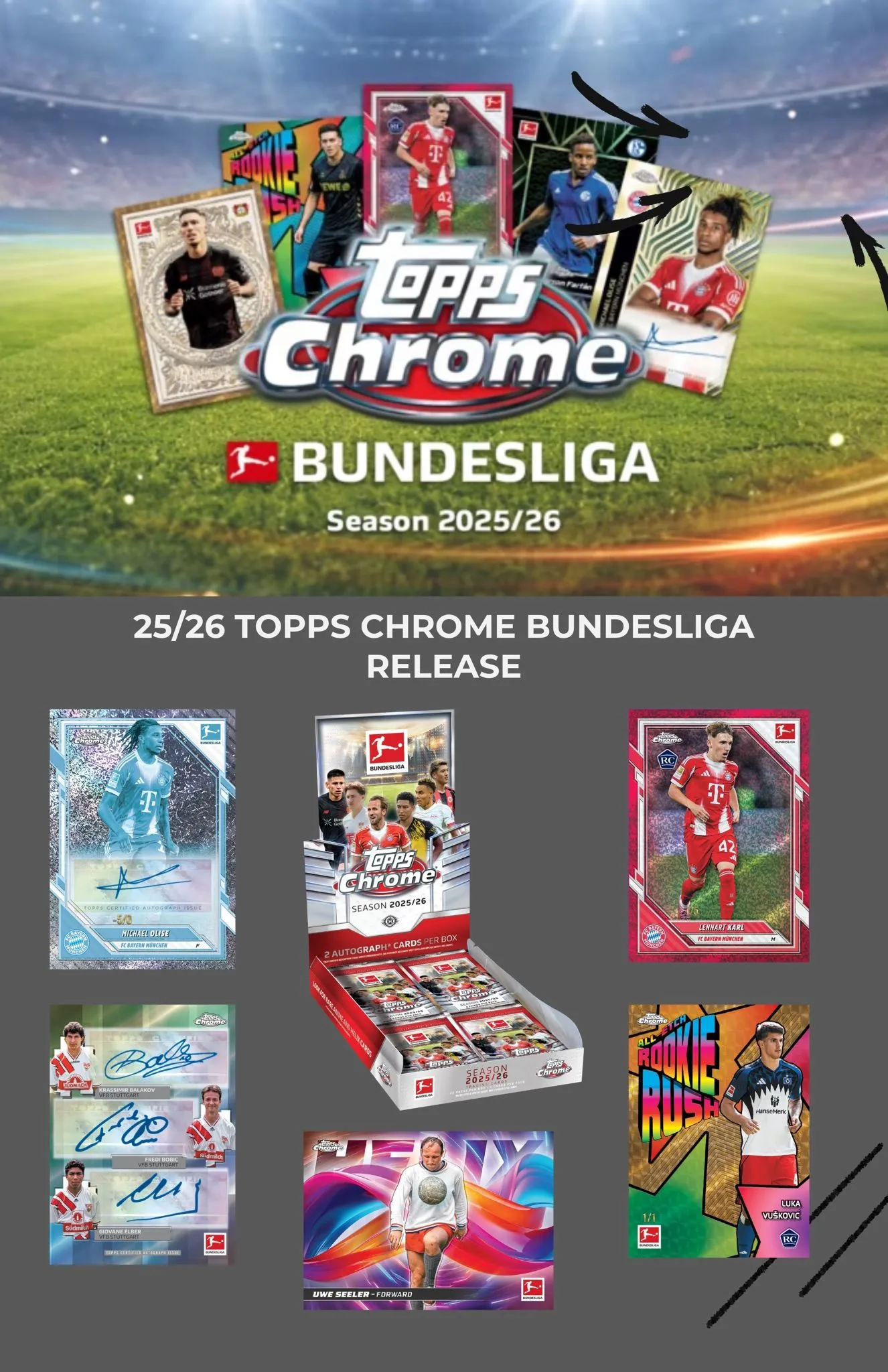 🇩🇪 🔥 25/26 TOPPS CHROME BUNDESLIGA 🔥