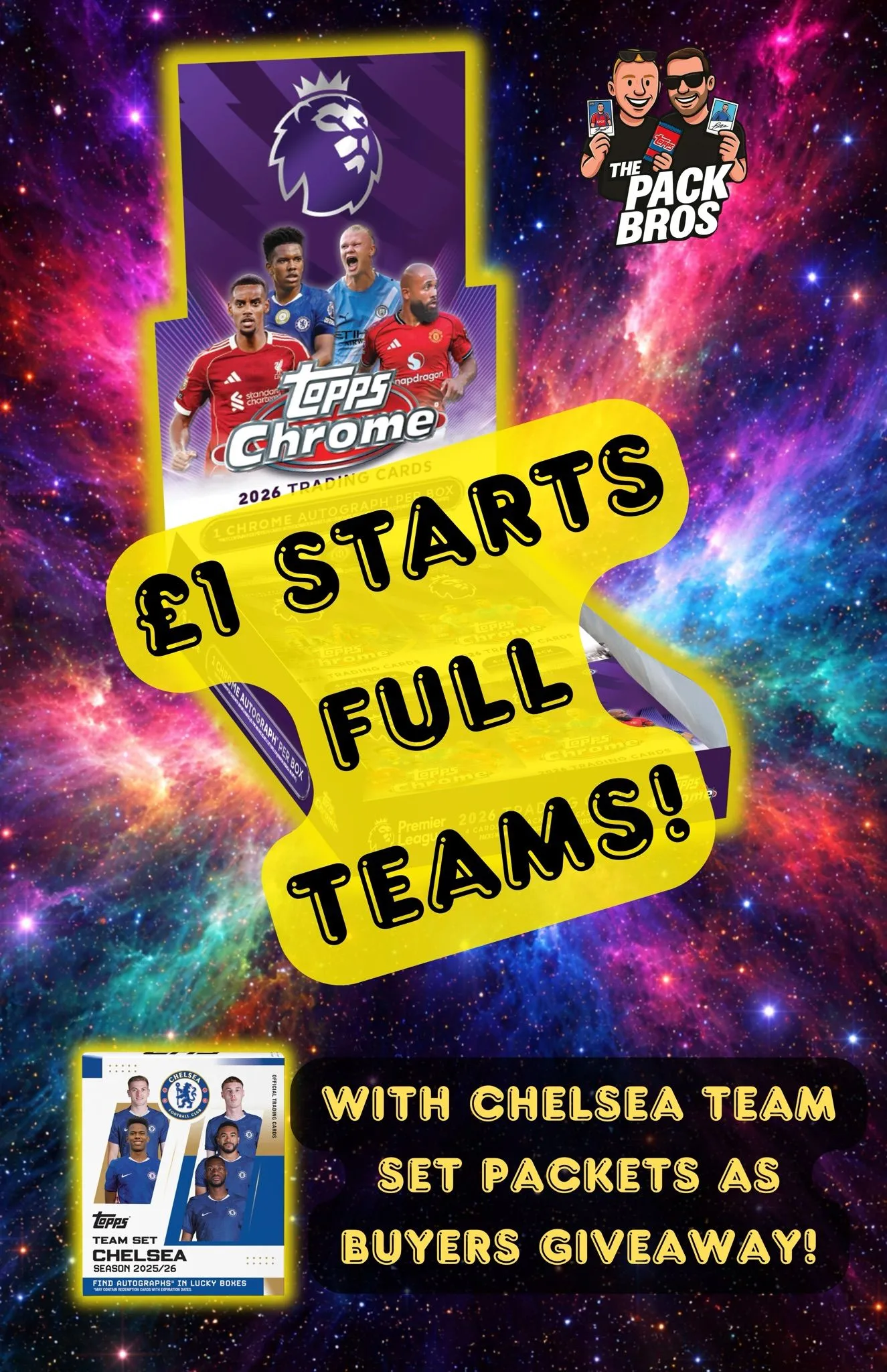 TOPPS PREM CHROME - £1 STARTS - FULL TEAMS