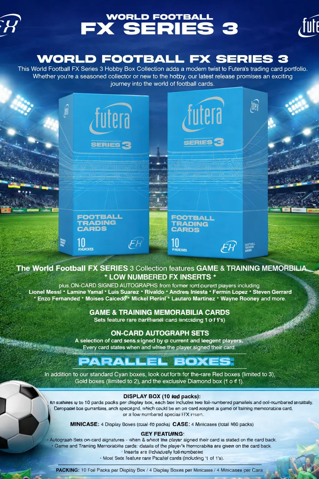 £1 STARTS - 2025-26 Futera World Football FX Series 3 Case Break + FREE BREAK FOR ALL