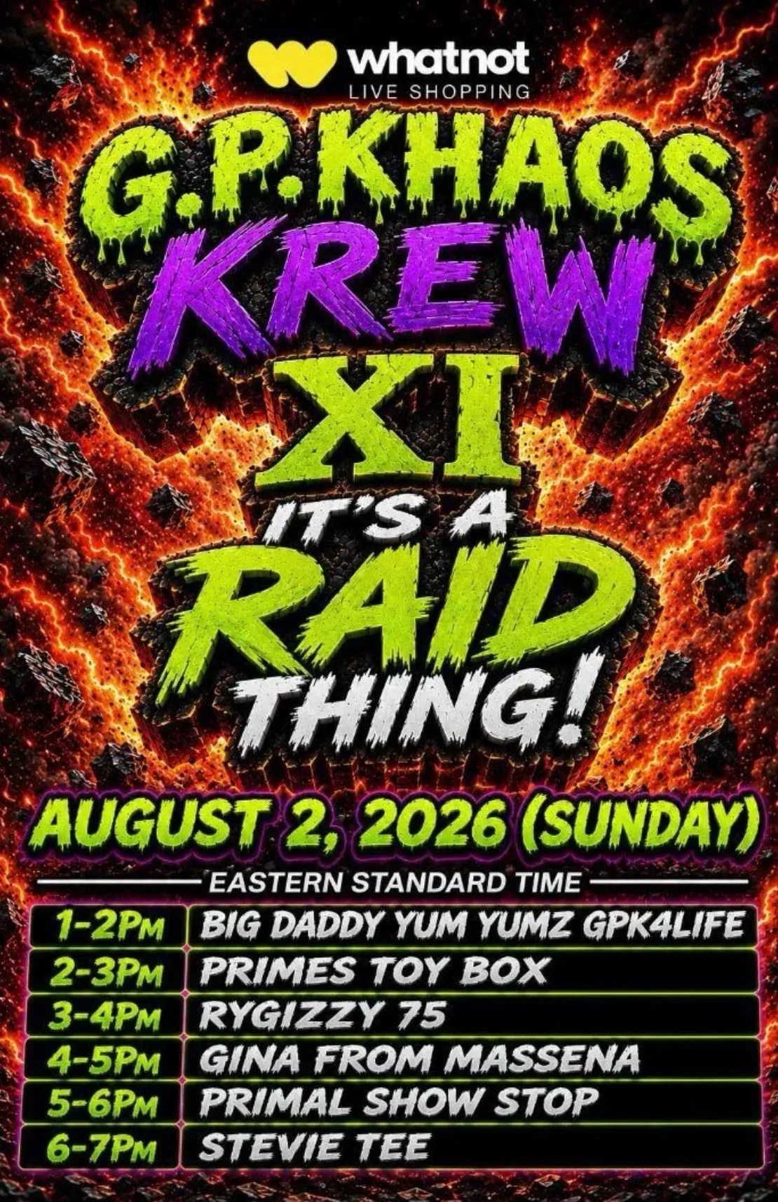 Thumbnail for live show