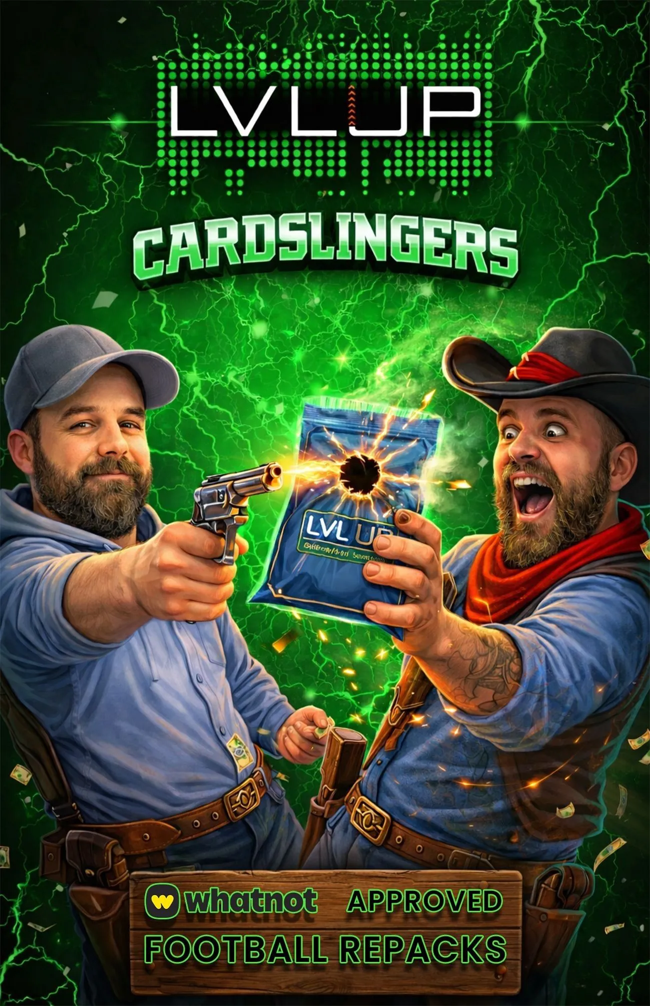 CARDSLINGERS LVL UP, FREE UCC PACKS ALL STREAM