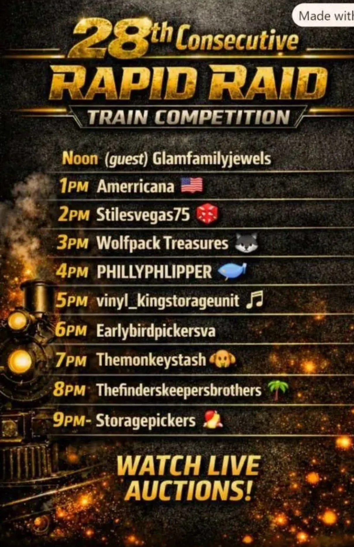 Thumbnail for live show