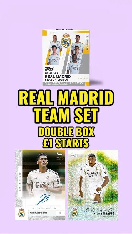 REAL MADRID TEAM SET! DOUBLE BOX £1 STARTS