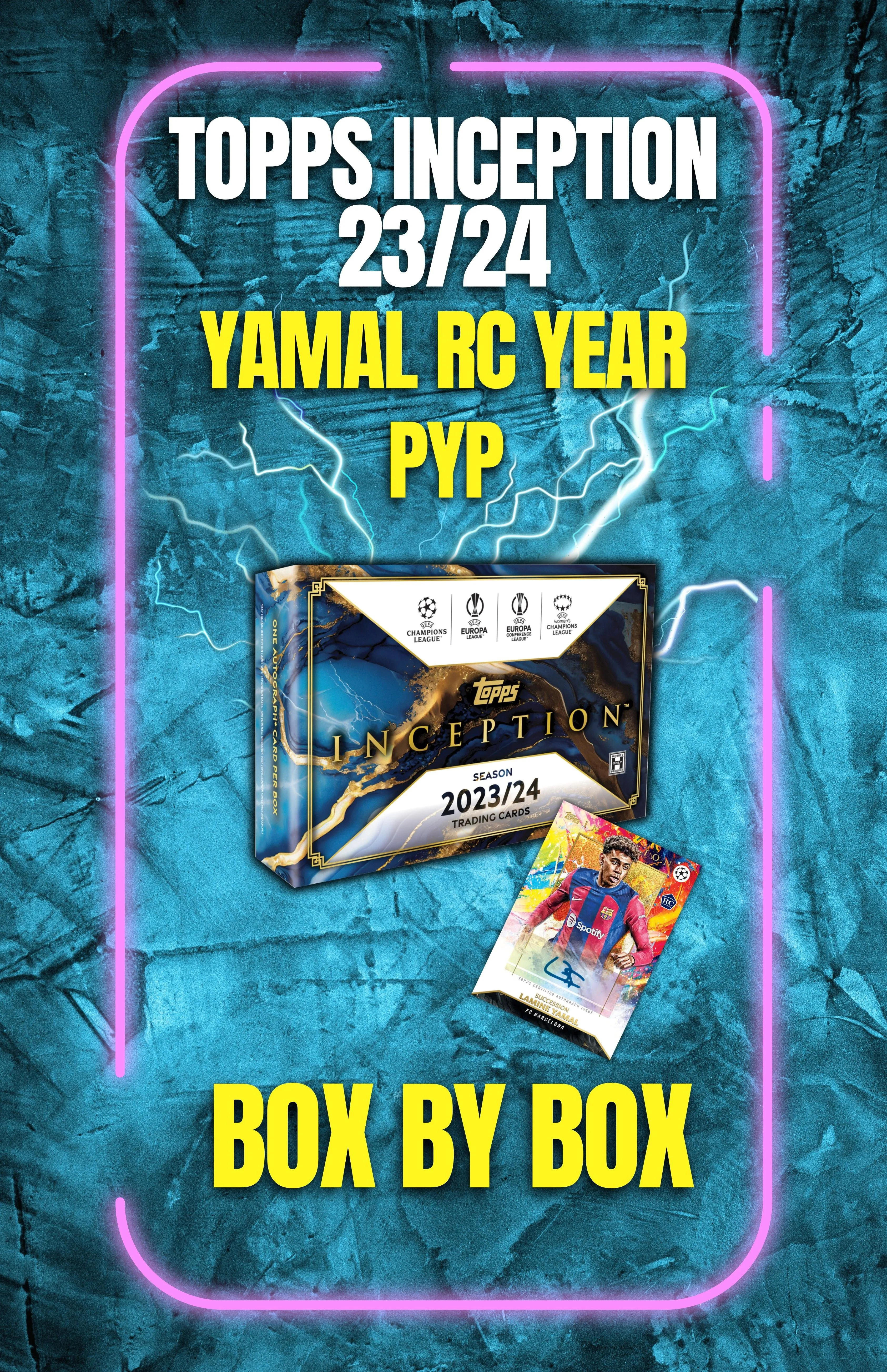 YAMAL RC YEAR! TOPPS INCEPTION 2023/24 - BOX BY BOX RANDOMS