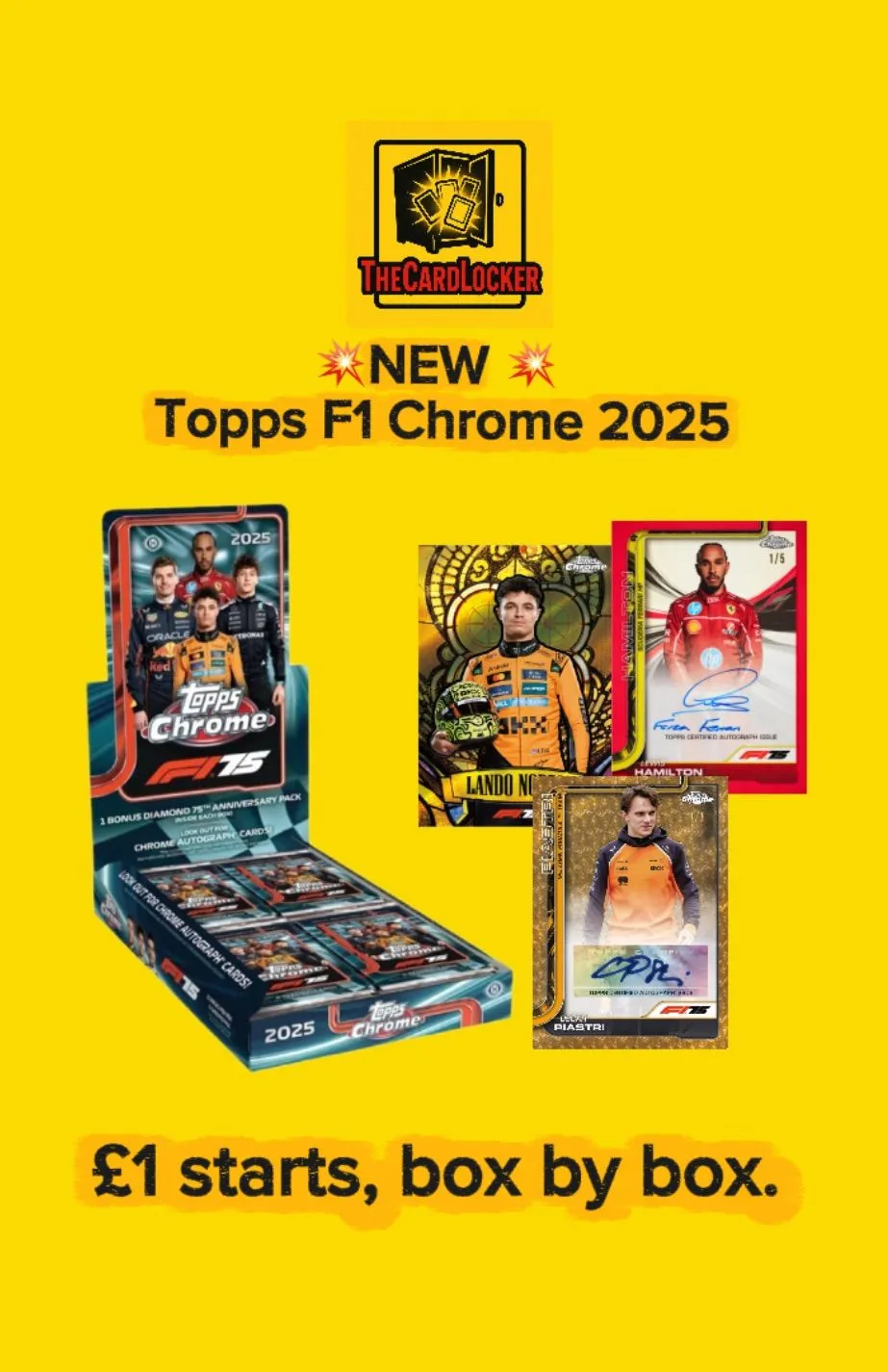 💥 NEW Topps F1 chrome 2025 💥