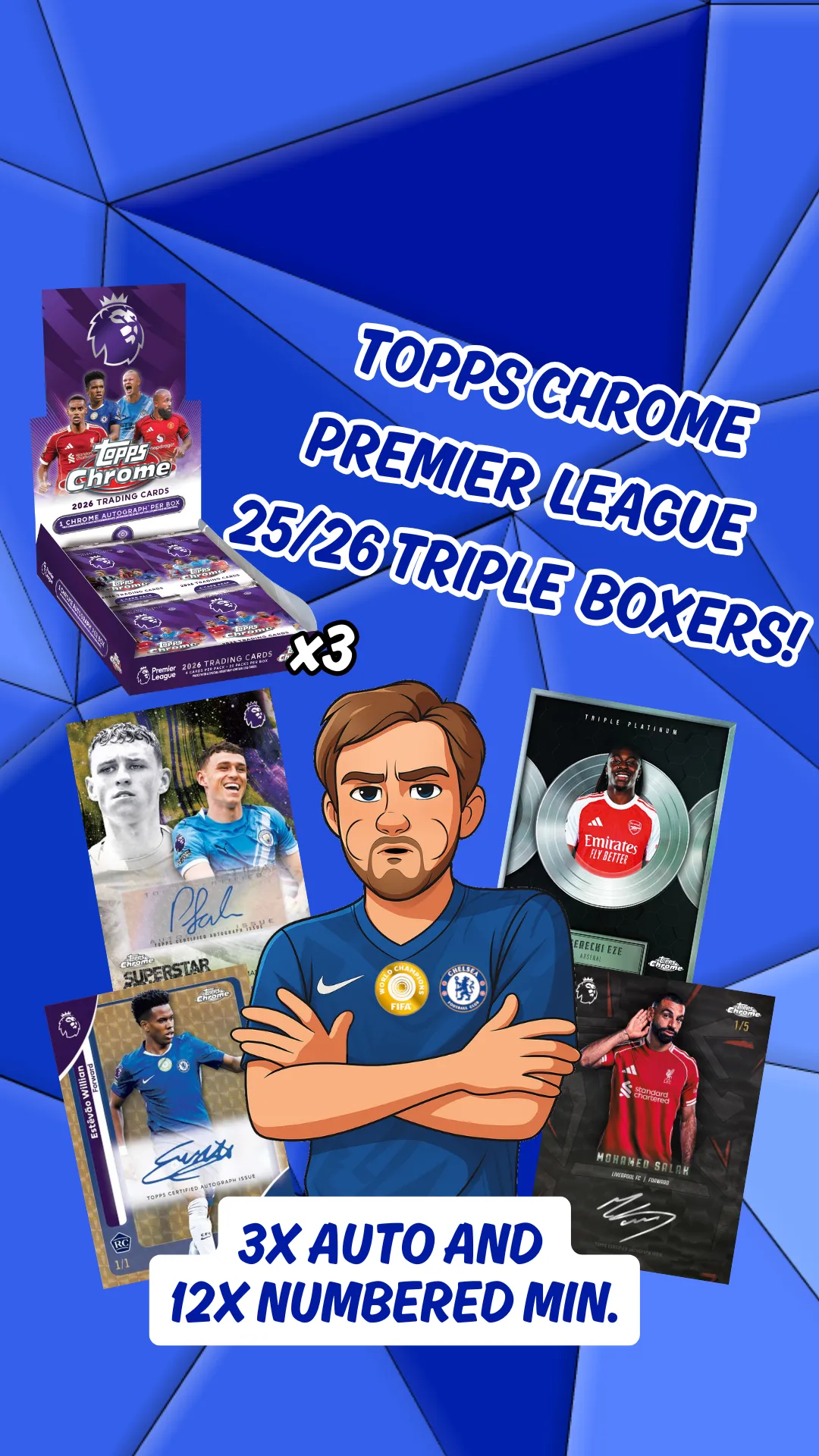 PREMIER LEAGUE CHROME TRIPLE BOX BREAKS!