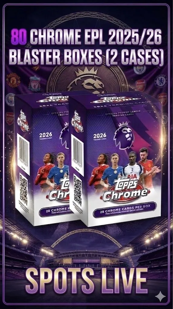 🇺🇸 🎉2 CASER (80 BOXES) EPL Chrome Blaster Boxes🎉part 2