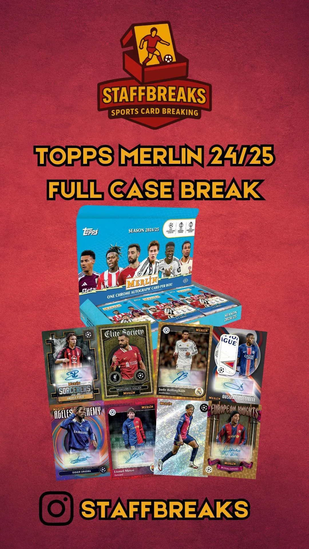TOPPS MERLIN 24/25 - FULL CASE BREAK (Sun 25th Jan)