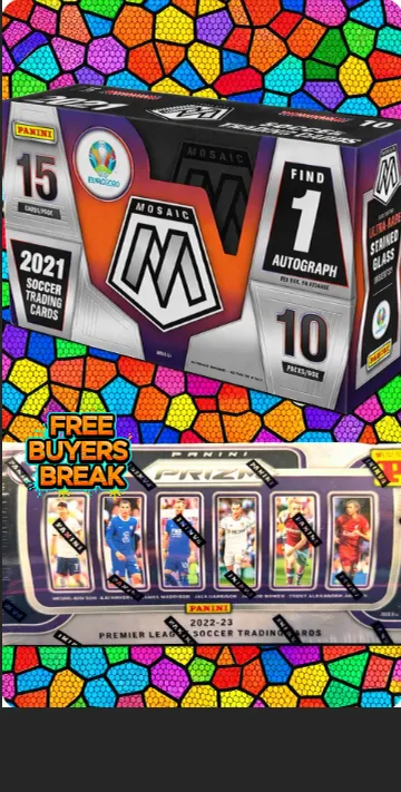 2021 PANINI MOSAIC EURO 2020 SOCCER HOBBY BOX & FREE BUYERS BREAK 2022-23 Panini Prizm EPL Soccer Lucky Envelope Box
