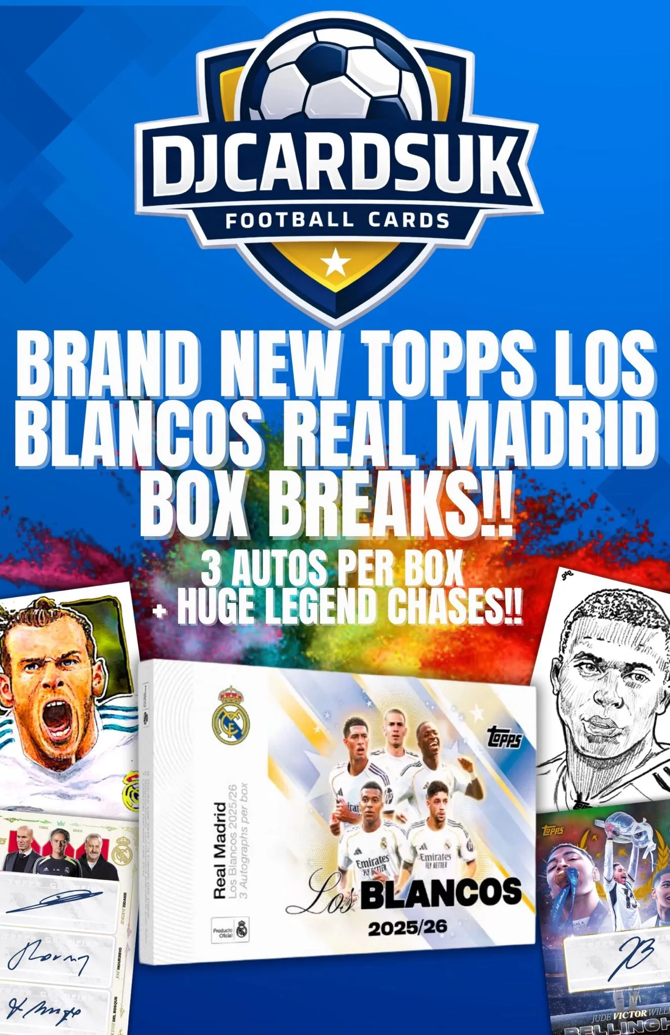 £1 STARTS LOS BLANCOS REAL MADRID + FREE MADRID BREAK FOR ALL!!