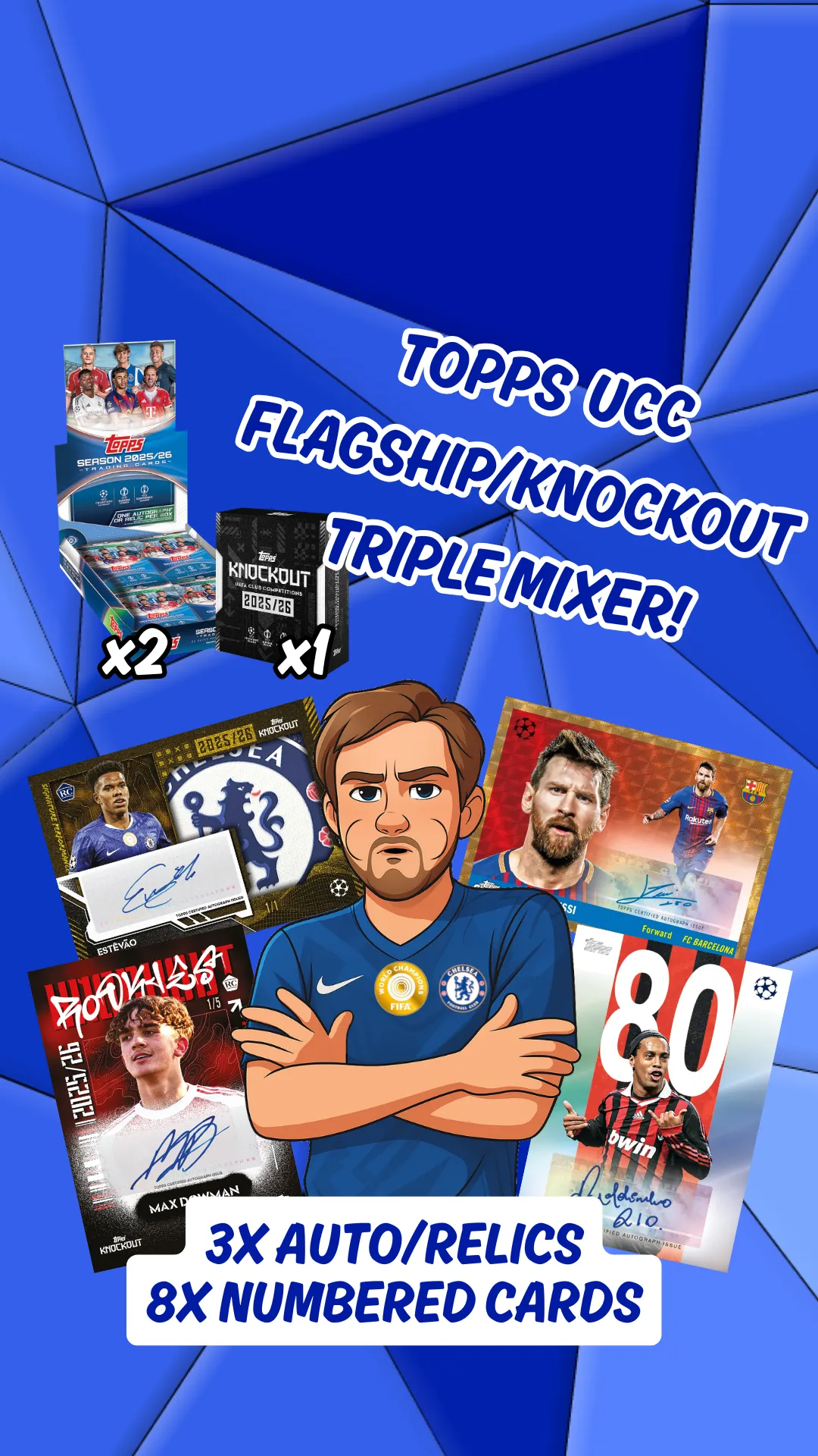 TOPPS UCC KNOCKOUT/FLAGSHIP 25/26 TRIPLE MIXER!