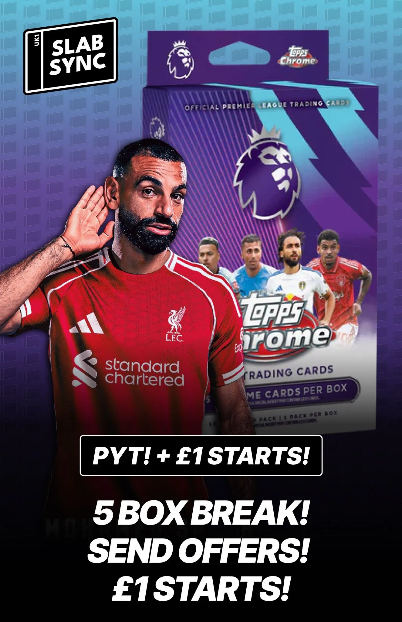 5X CHROME UCC 2025/26 PYT BLASTERS + £1 START BBB! FREE SLABS! 🤑